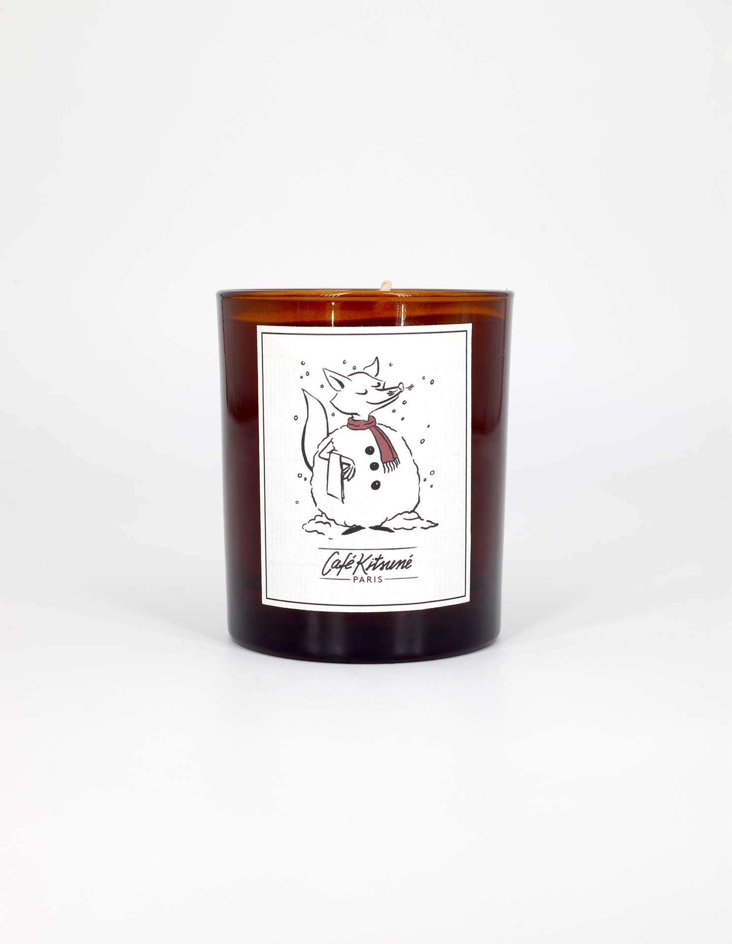 BARISTA FOX SNOWMAN CANDLE