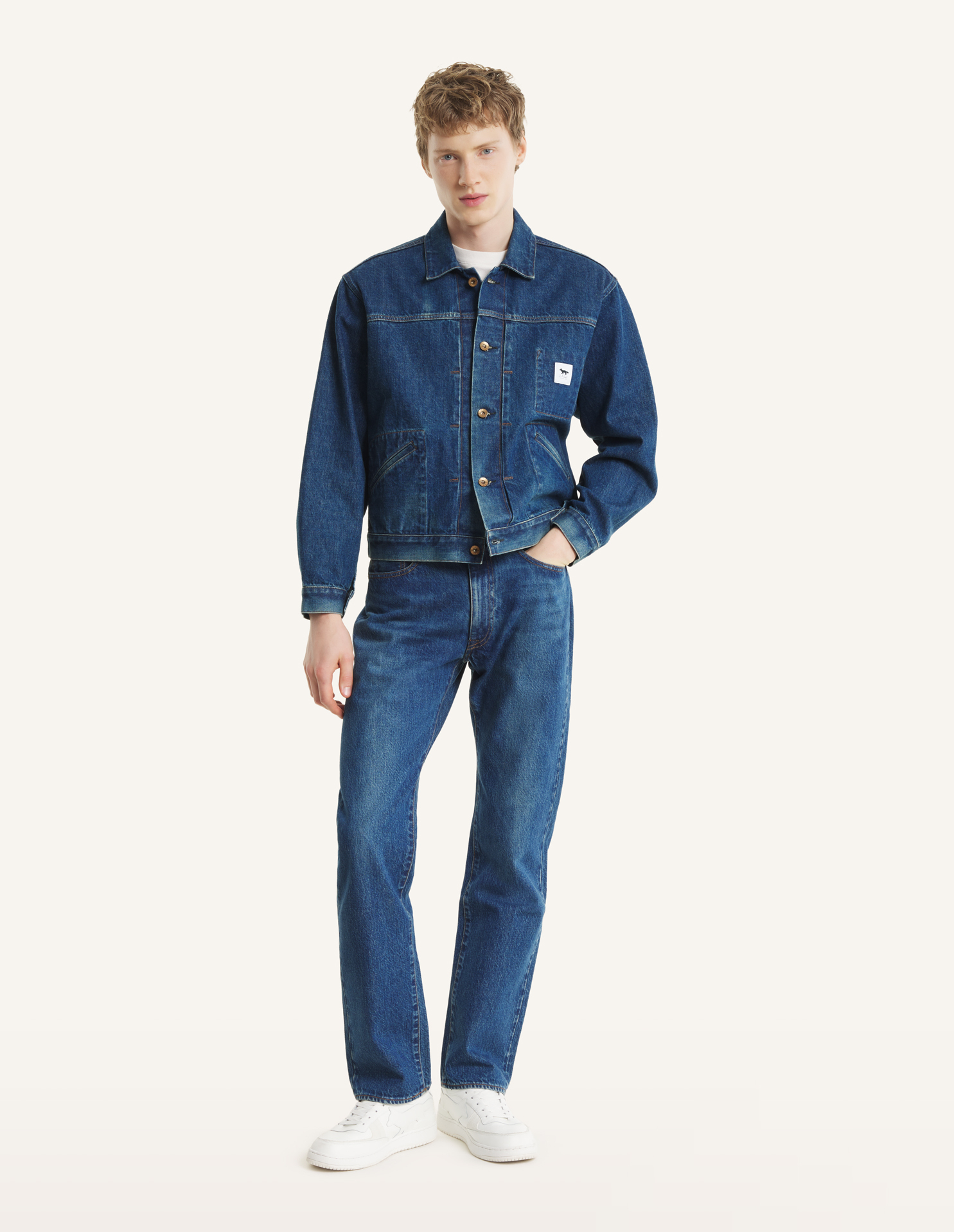 MAISON KITSUNE x KURO SELVEDGE VOYAGE DENIM PANTS
