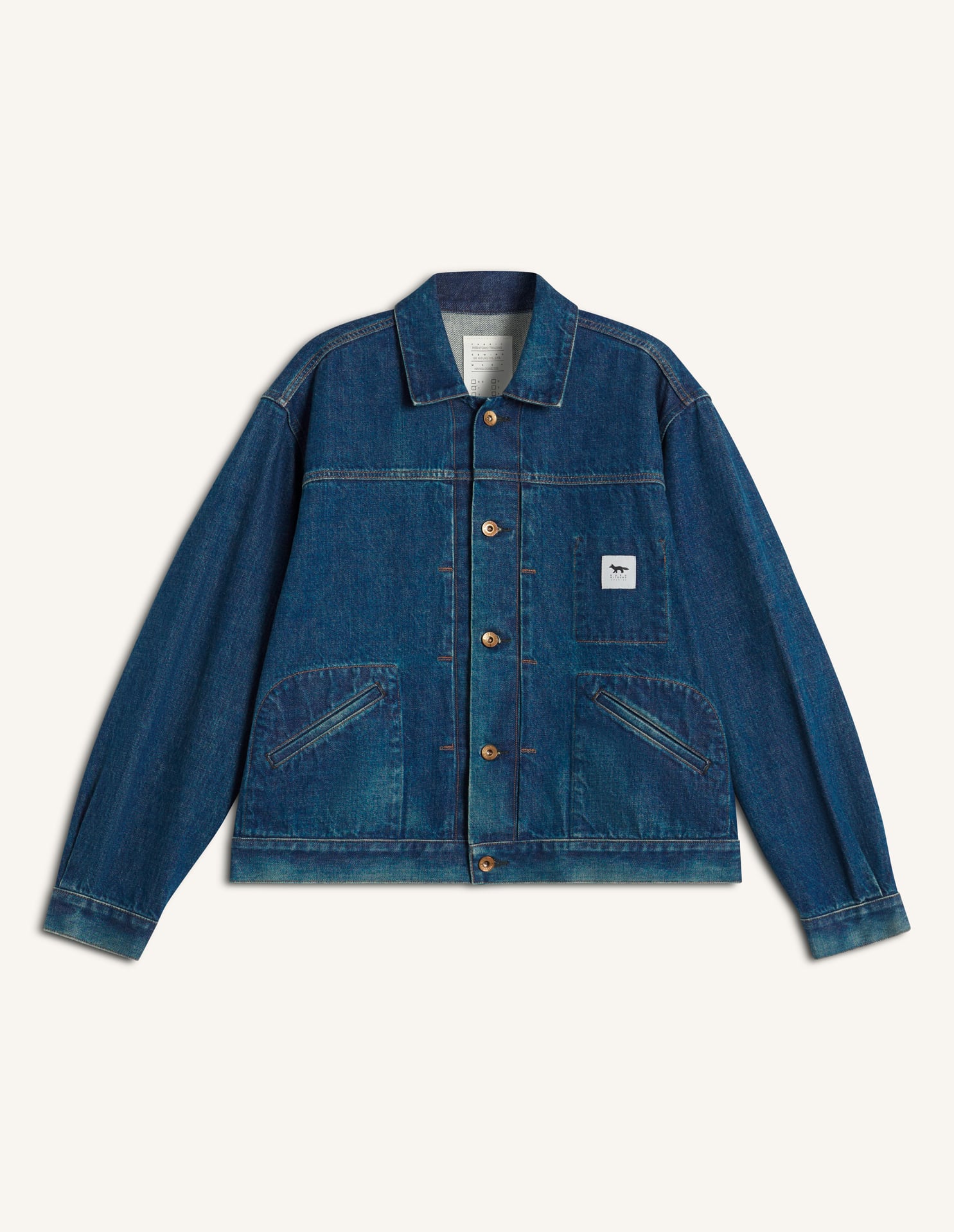 MAISON KITSUNE x KURO SELVEDGE VOYAGE DENIM JACKET