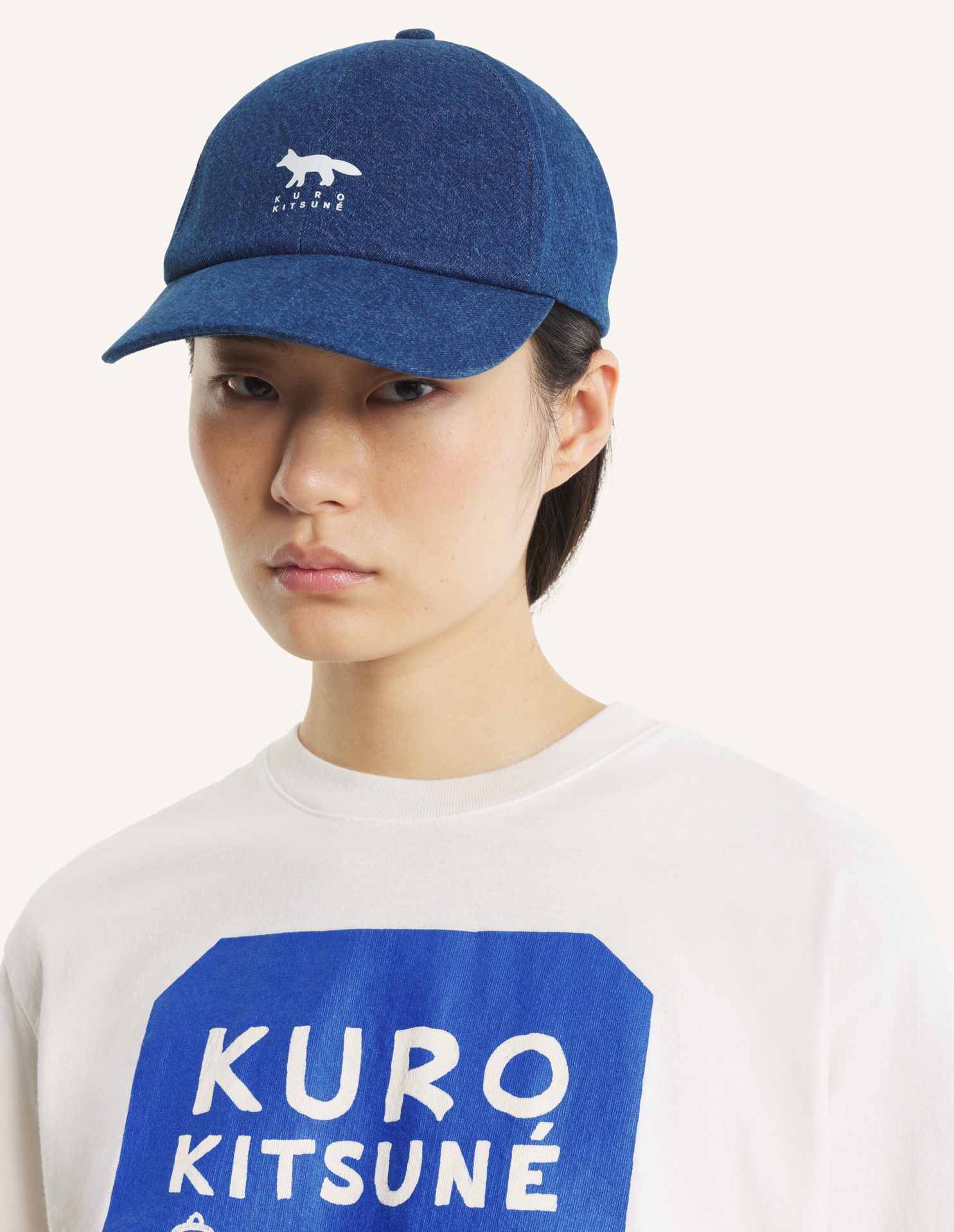 MAISON KITSUNE x KURO  ATELIER DENIM CAP