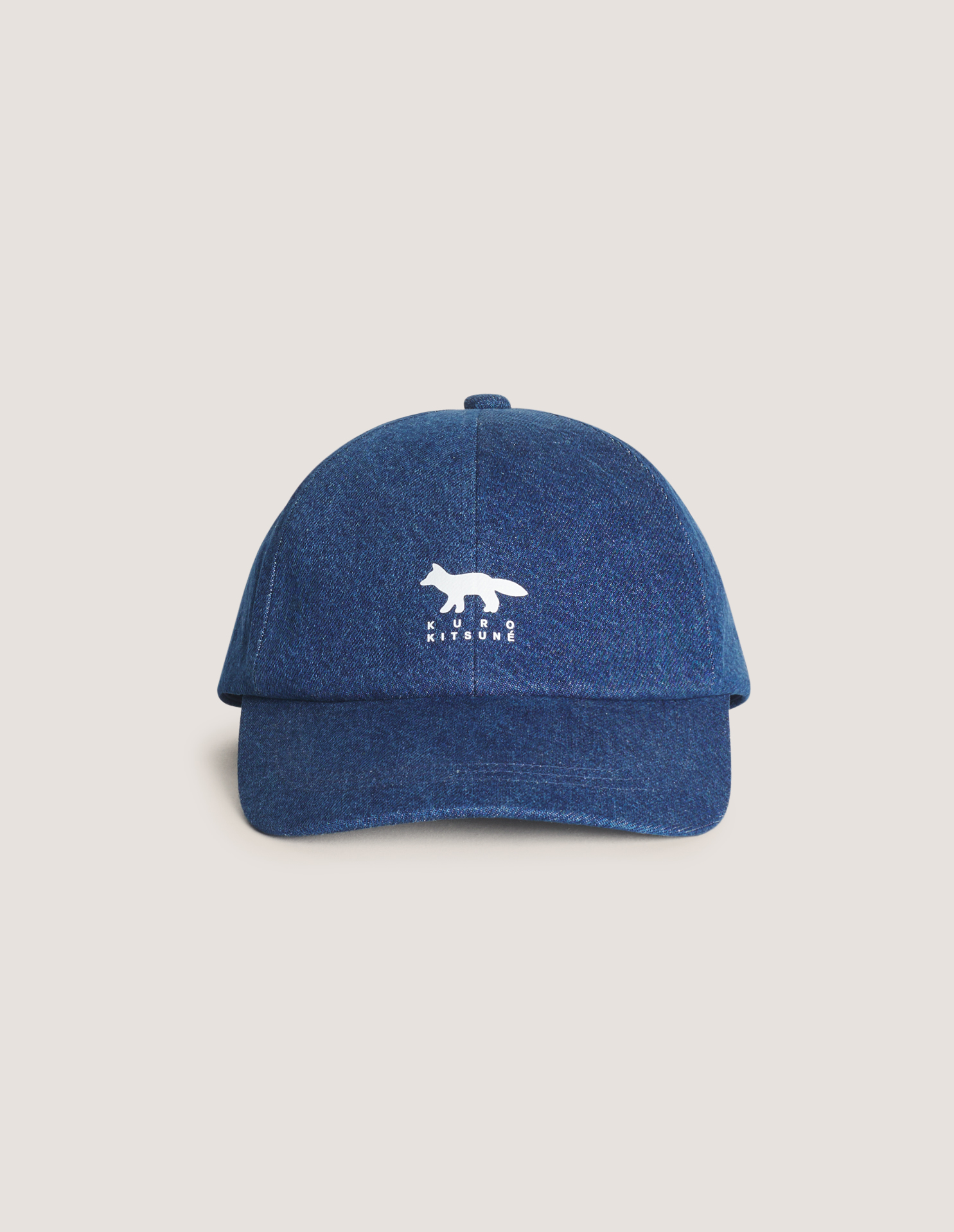 MAISON KITSUNE キャップ ネイビー MK x KURO ATELIER デニム キャップ | Maison Kitsuné