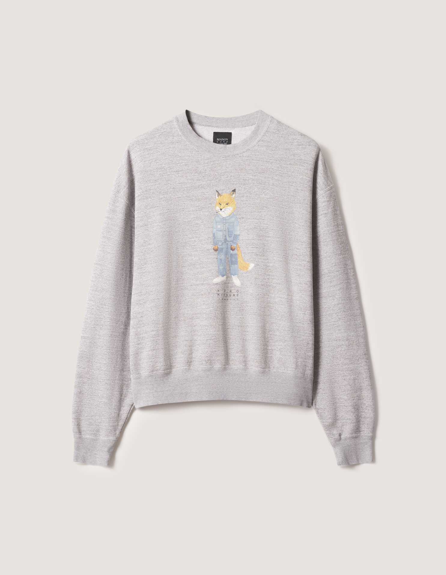 MAISON KITSUNE X KURO THE CRAFTED FOX SWEATSHIRT