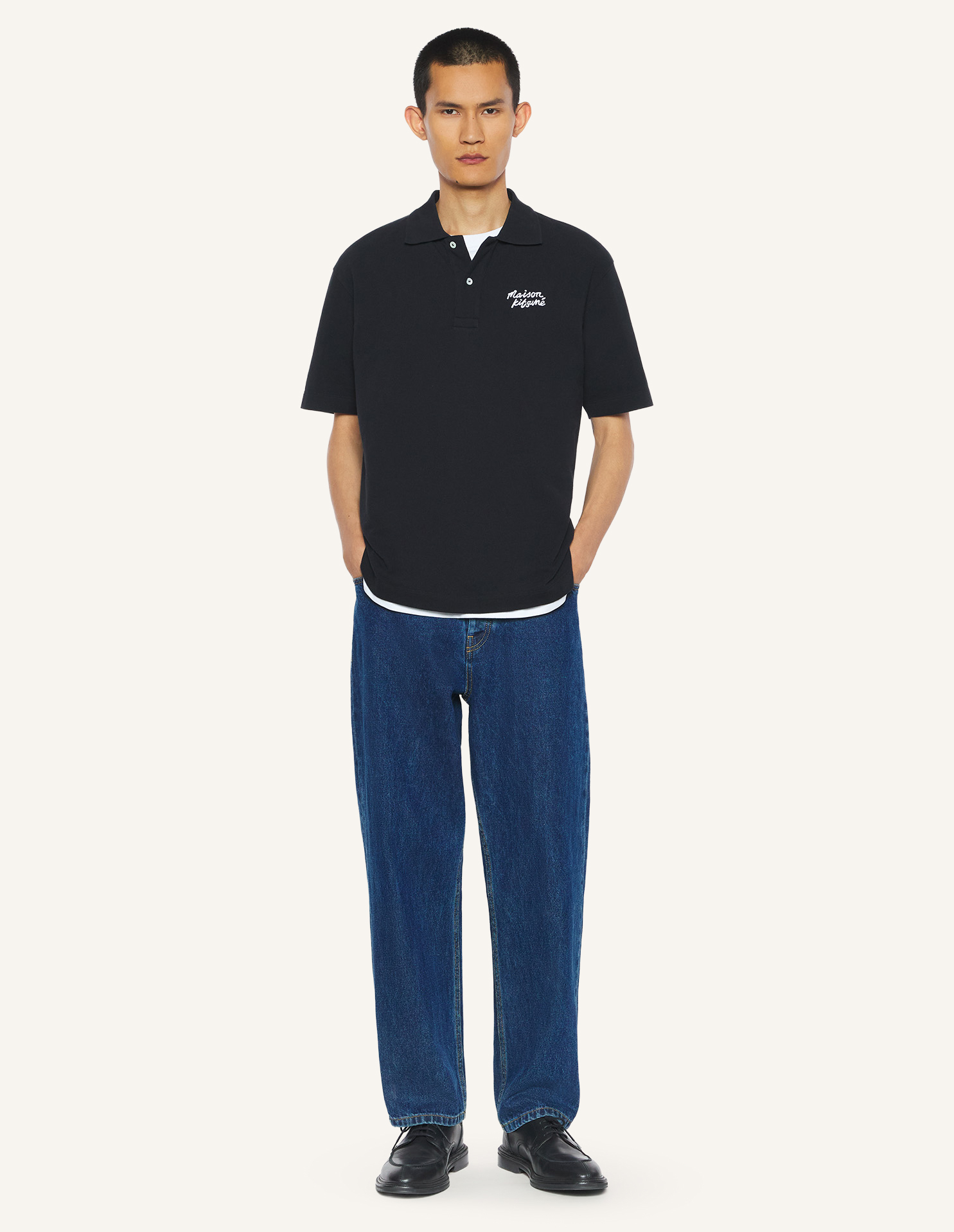 MAISON KITSUNE HANDWRITING COMFORT POLO
