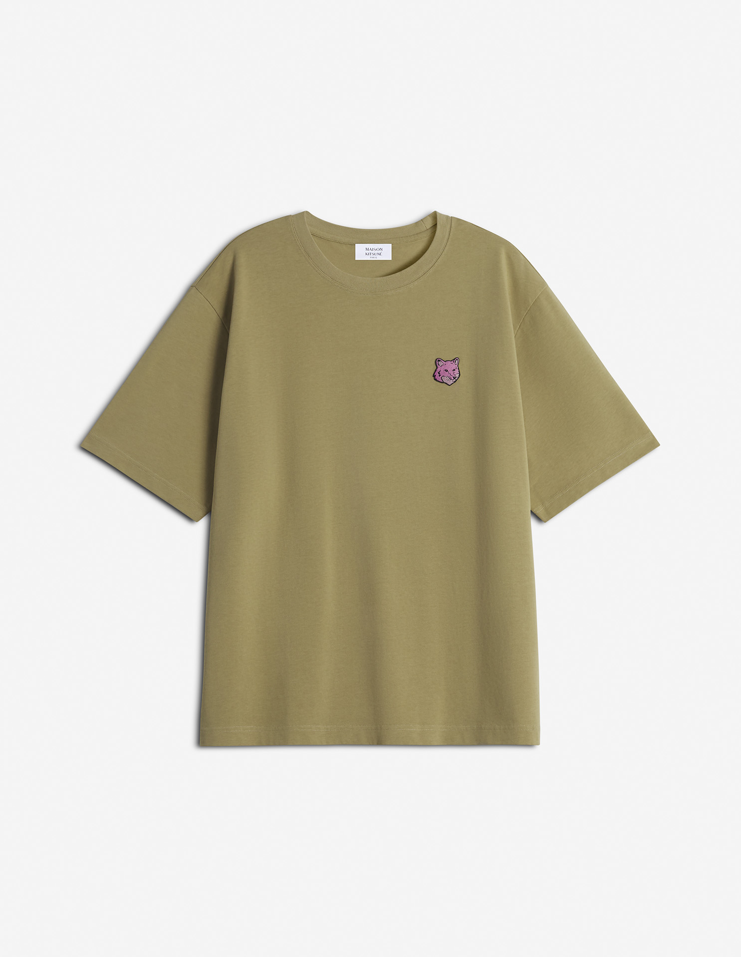 BOLD FOX HEAD PATCH OVERSIZE TEE SHIRT
