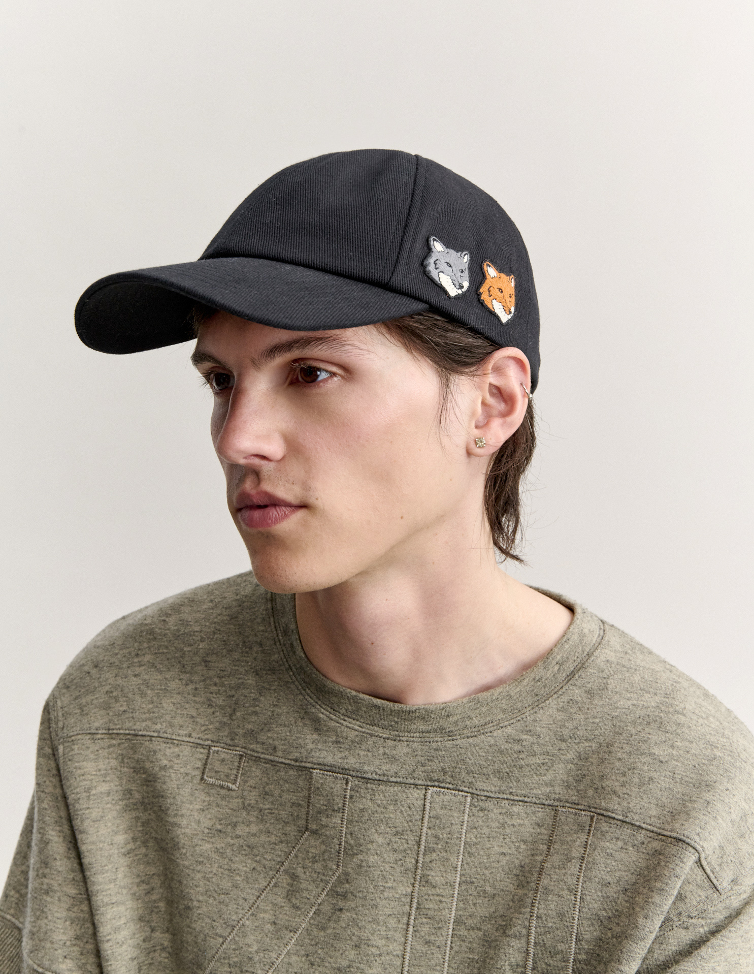 DOUBLE FOX HEAD CAP