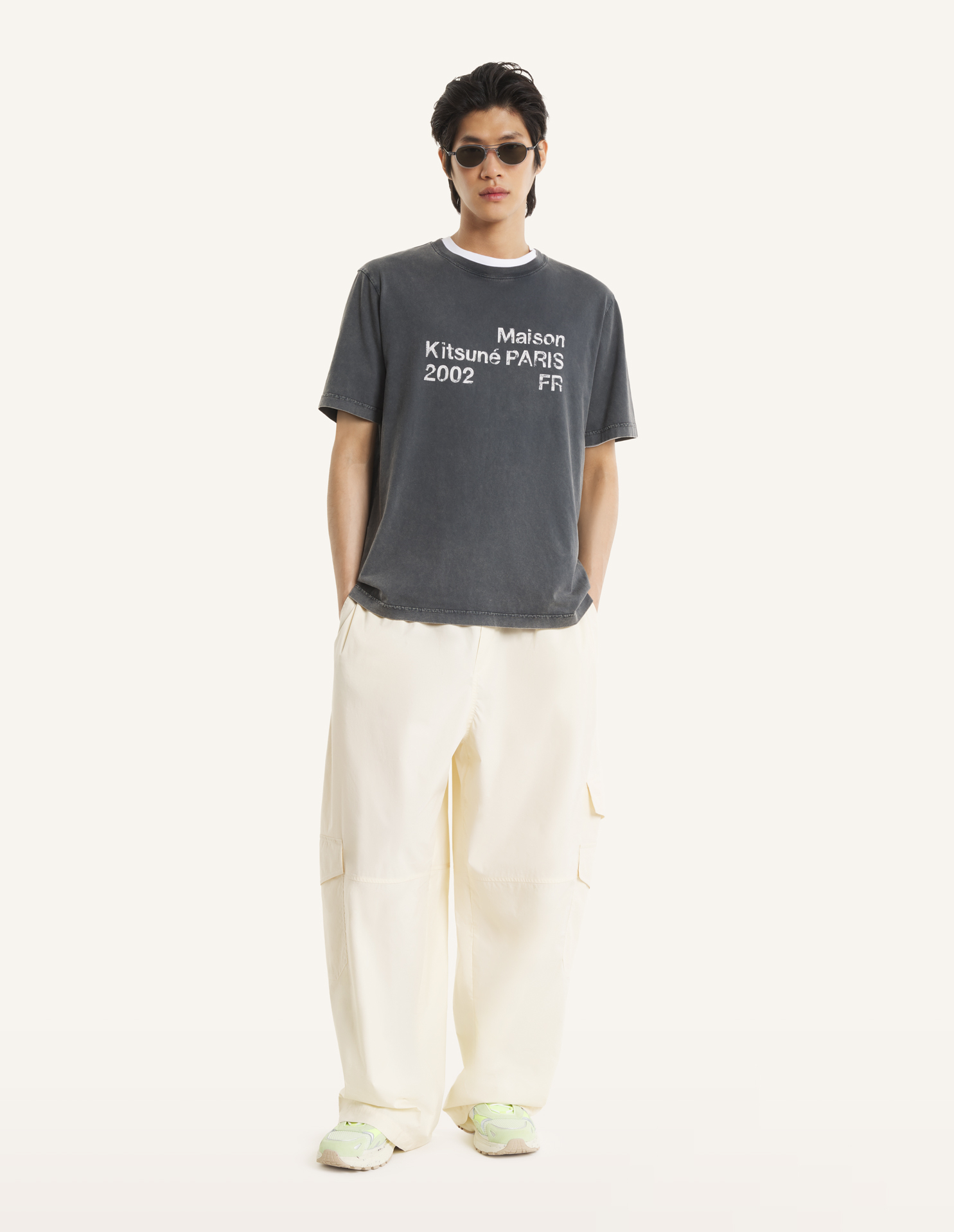 MAISON KITSUNE 2002 FADED COMFORT TEE-SHIRT