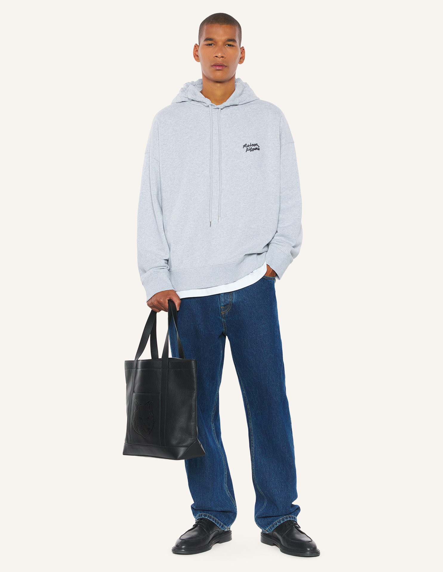 MAISON KITSUNE HANDWRITING OVERSIZE HOODIE