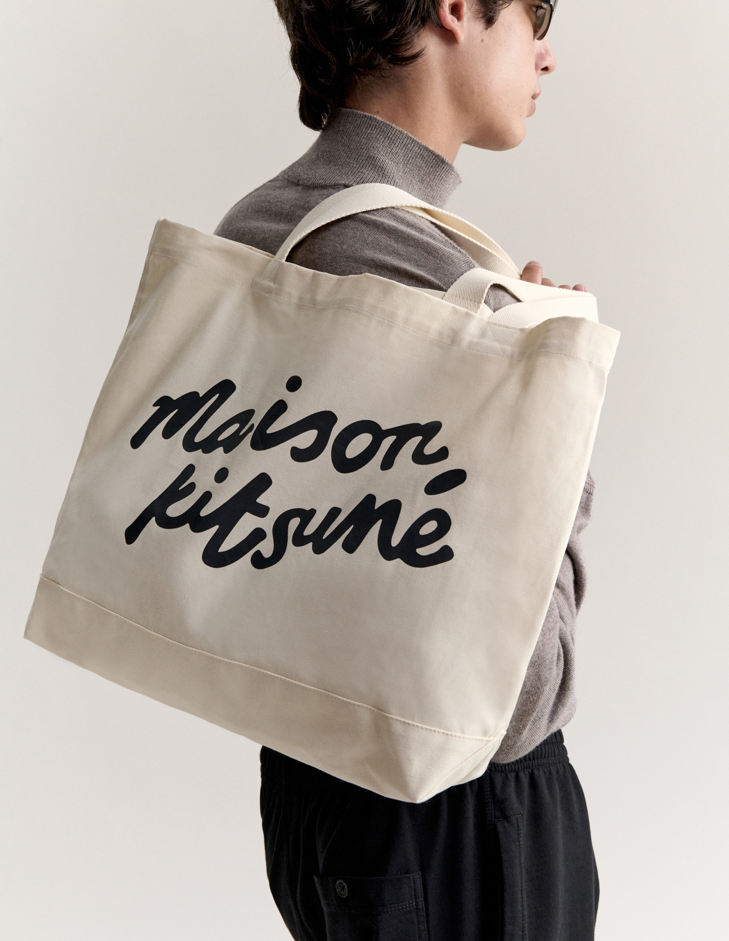 MAISON KITSUNE HANDWRITING TOTE