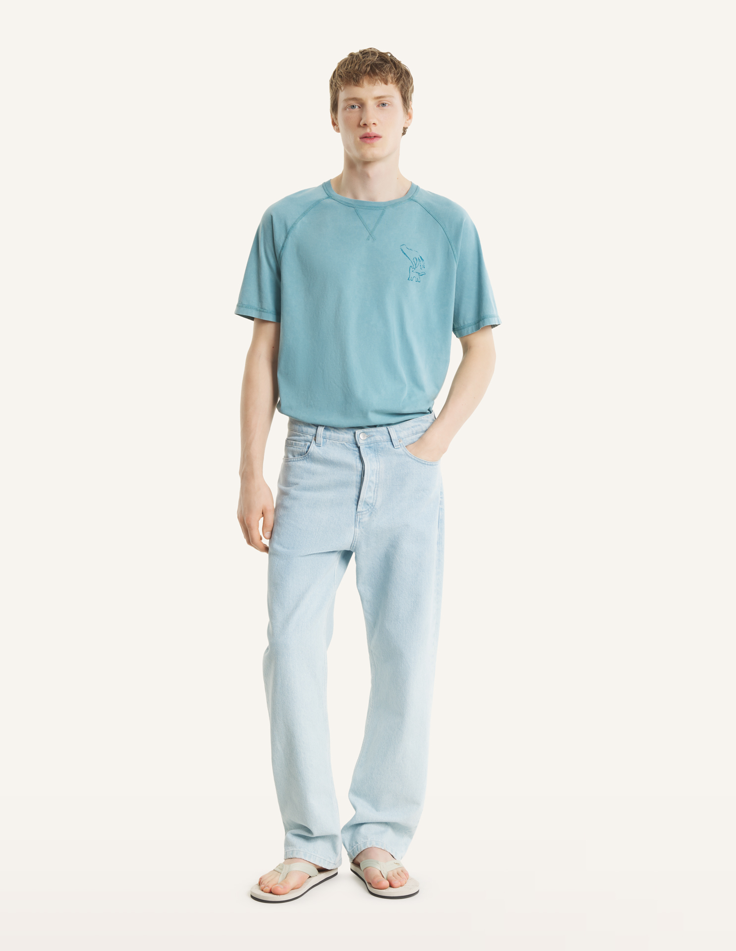 FOUNTAIN STAMP FADED COMFORT TEE-SHIRT