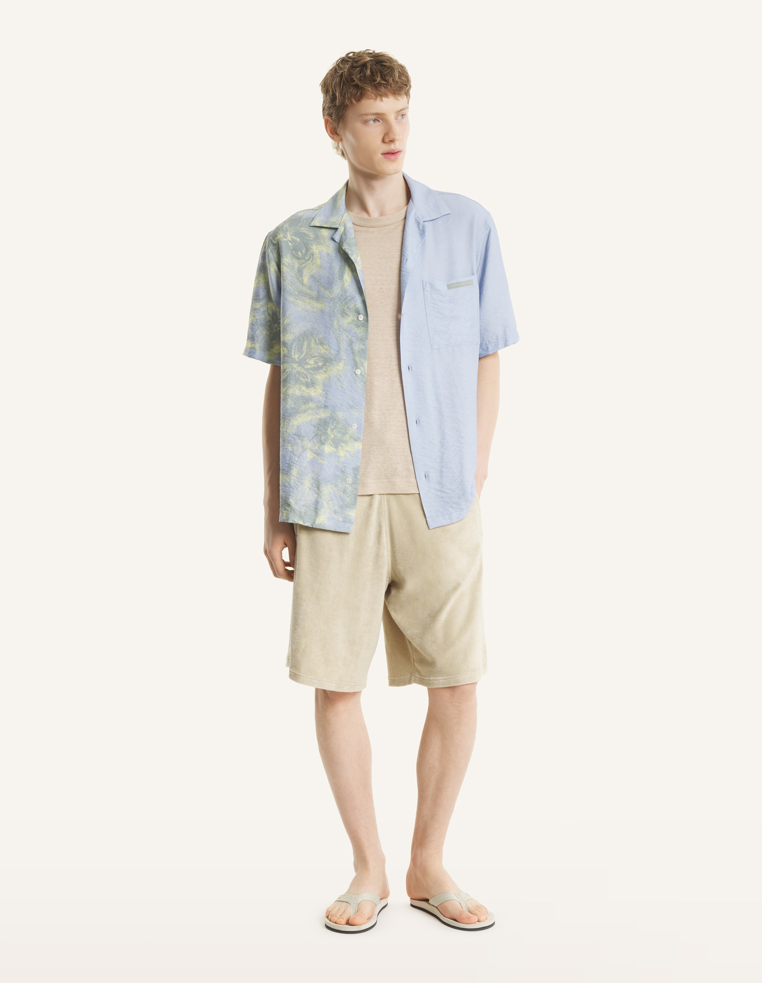 HALF PRINTED RESORT SHIRT
