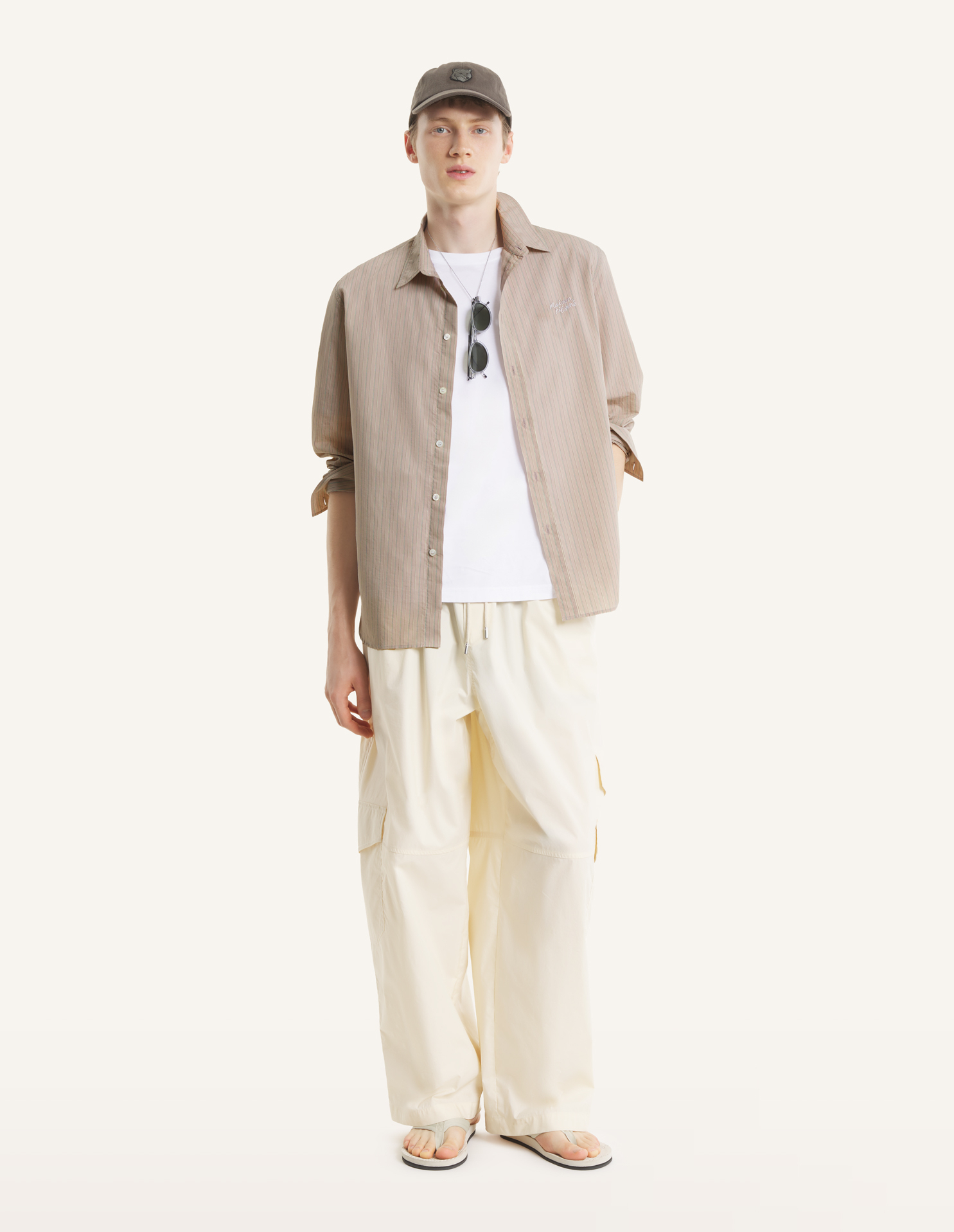 MAISON KITSUNE HANDWRITING CASUAL SHIRT