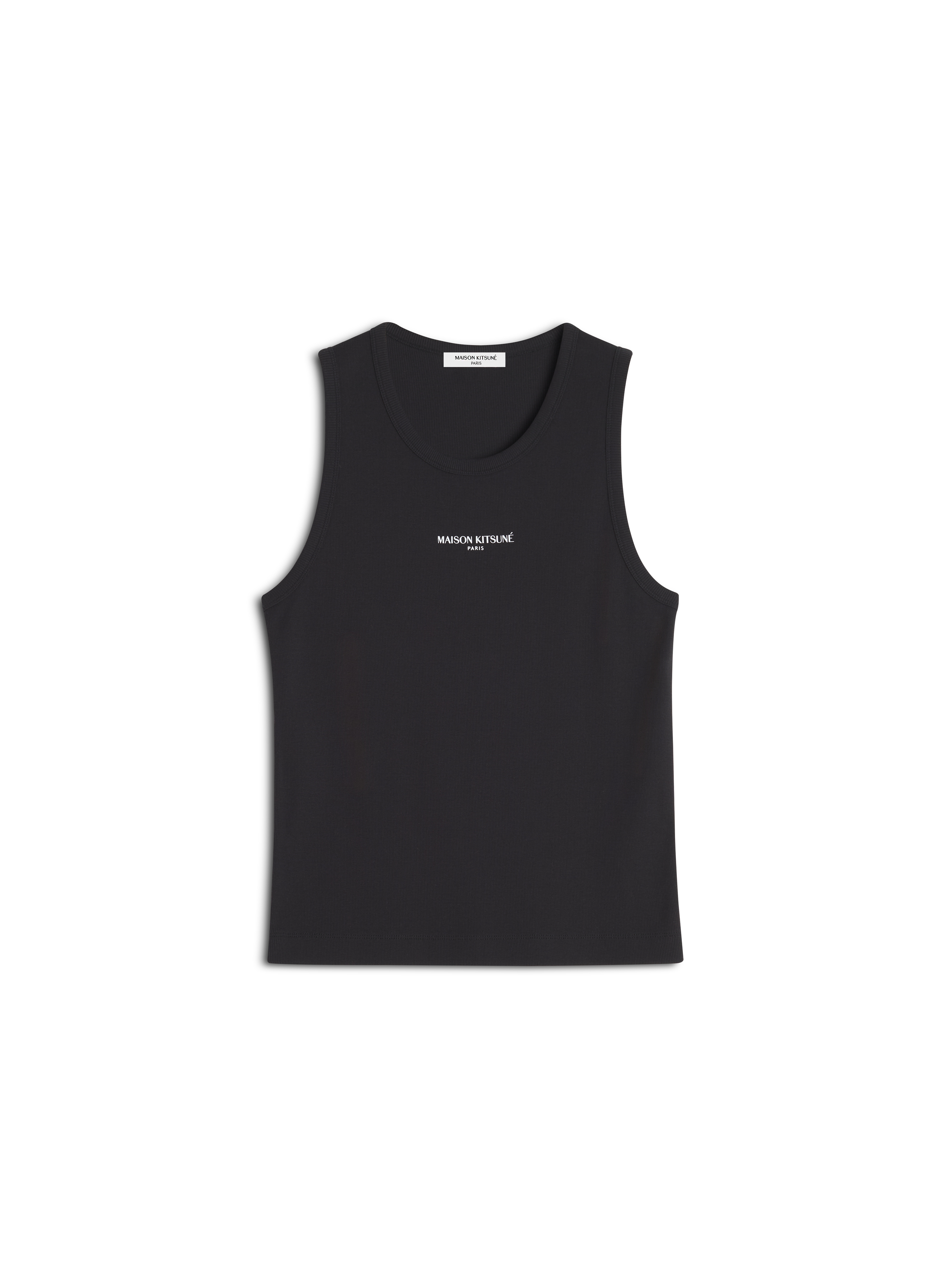 MAISON KITSUNE PARIS RIBBED TANK TOP