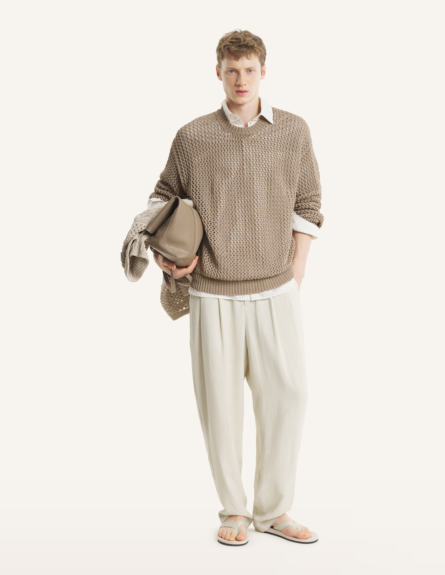LARGE OPEN KNIT JUMPER