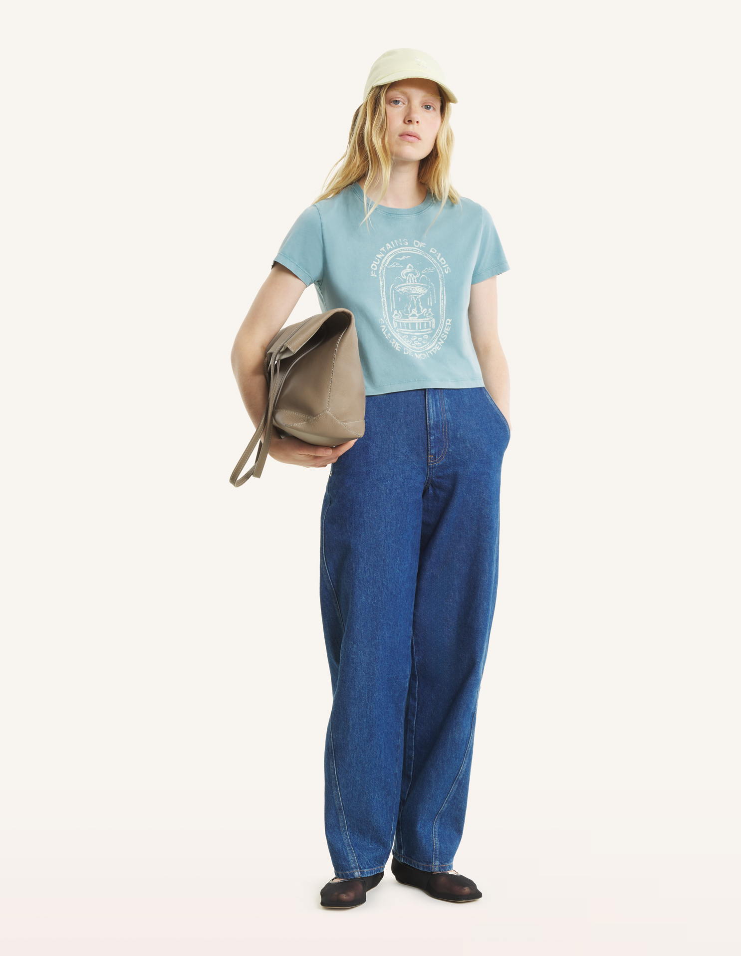 FOUNTAIN STAMP FADED BABY TEE-SHIRT
