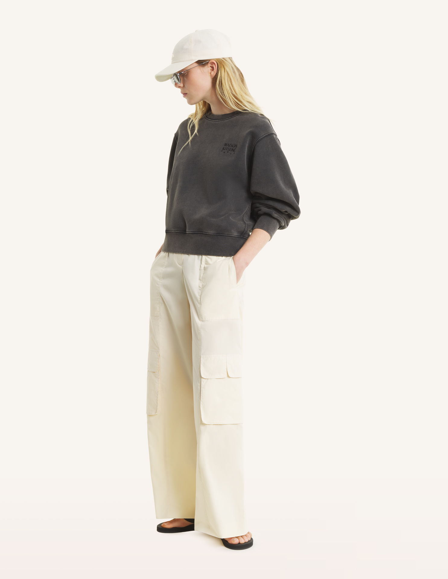 MAISON KITSUNE GALLERY FADED RELAXED SWEATSHIRT