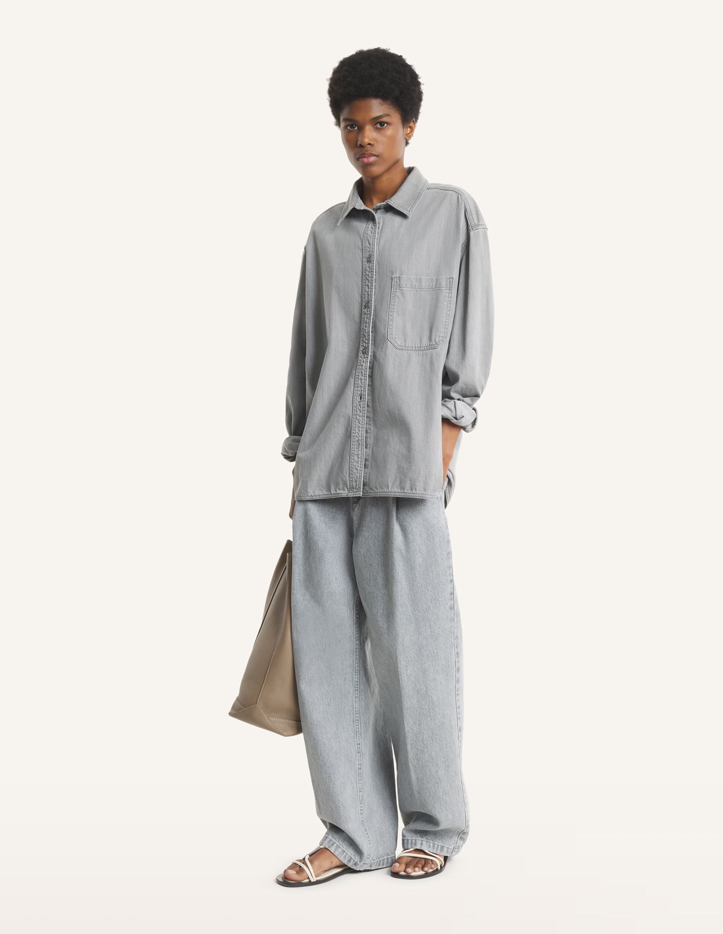 DENIM BOYFRIEND SHIRT