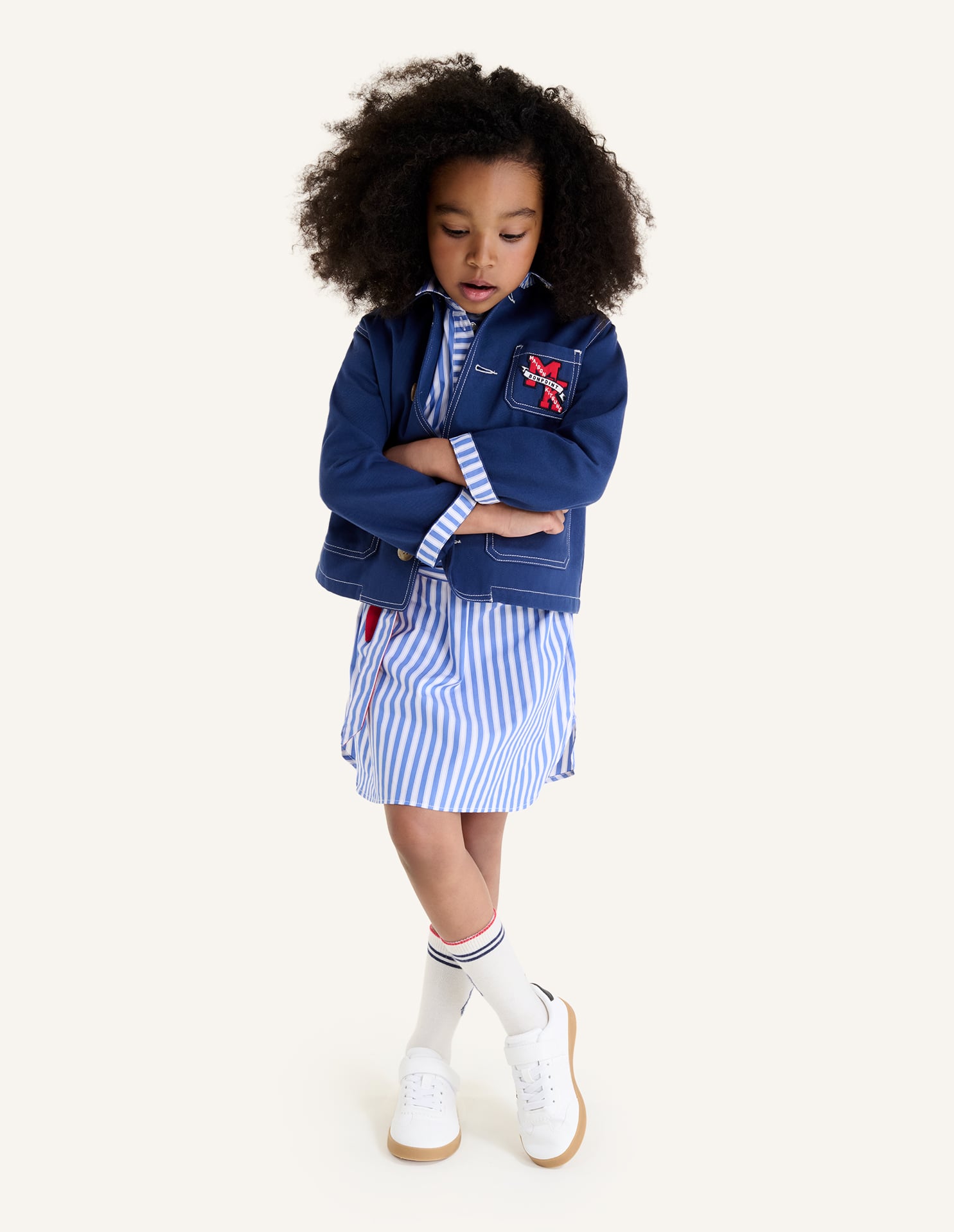 MAISON KITSUNE x BONPOINT LINUS GABARDINE WORKWEAR JACKET