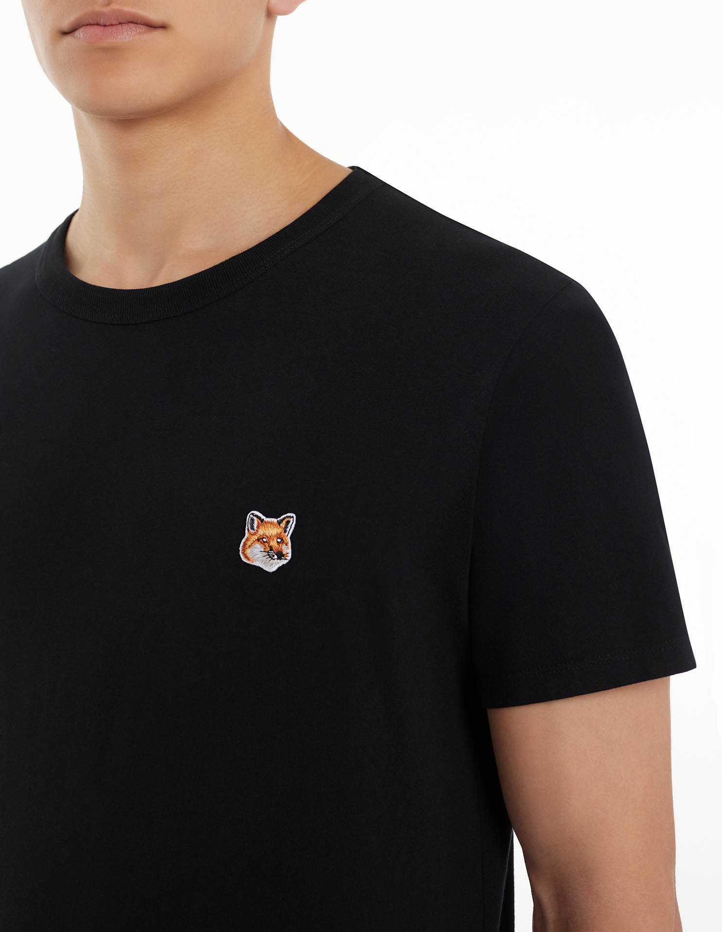 割引カーニバル 大特価！MAISON KITSUNEDOUBLE Tshirt HEAD FOX Tシャツ/カットソー(半袖/袖なし)