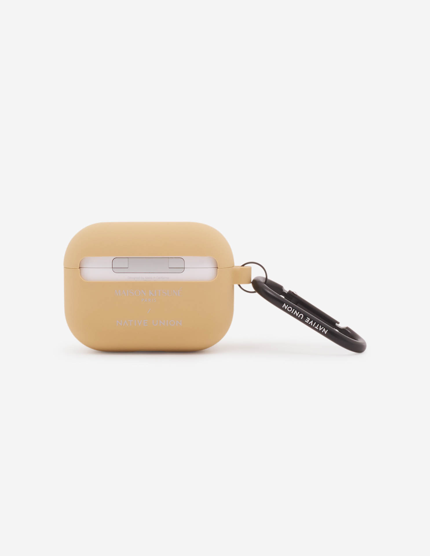 FOX HEAD CARABINER CASE FOR AIRPODS PRO 2 BEIGE | Maison Kitsuné