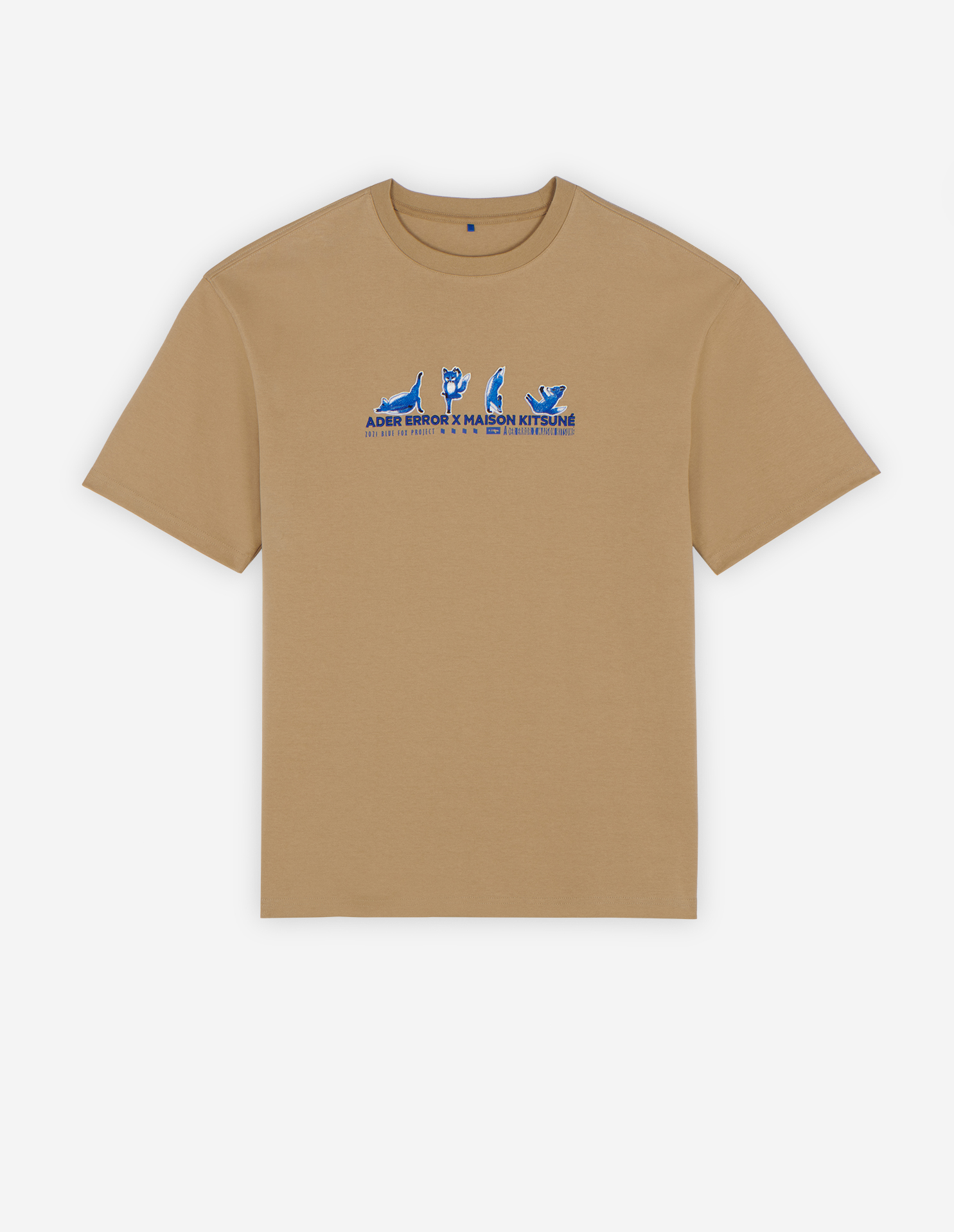 Yoga blue fox t-shirt Ader Error x Maison Kitsune | Maison Kitsuné