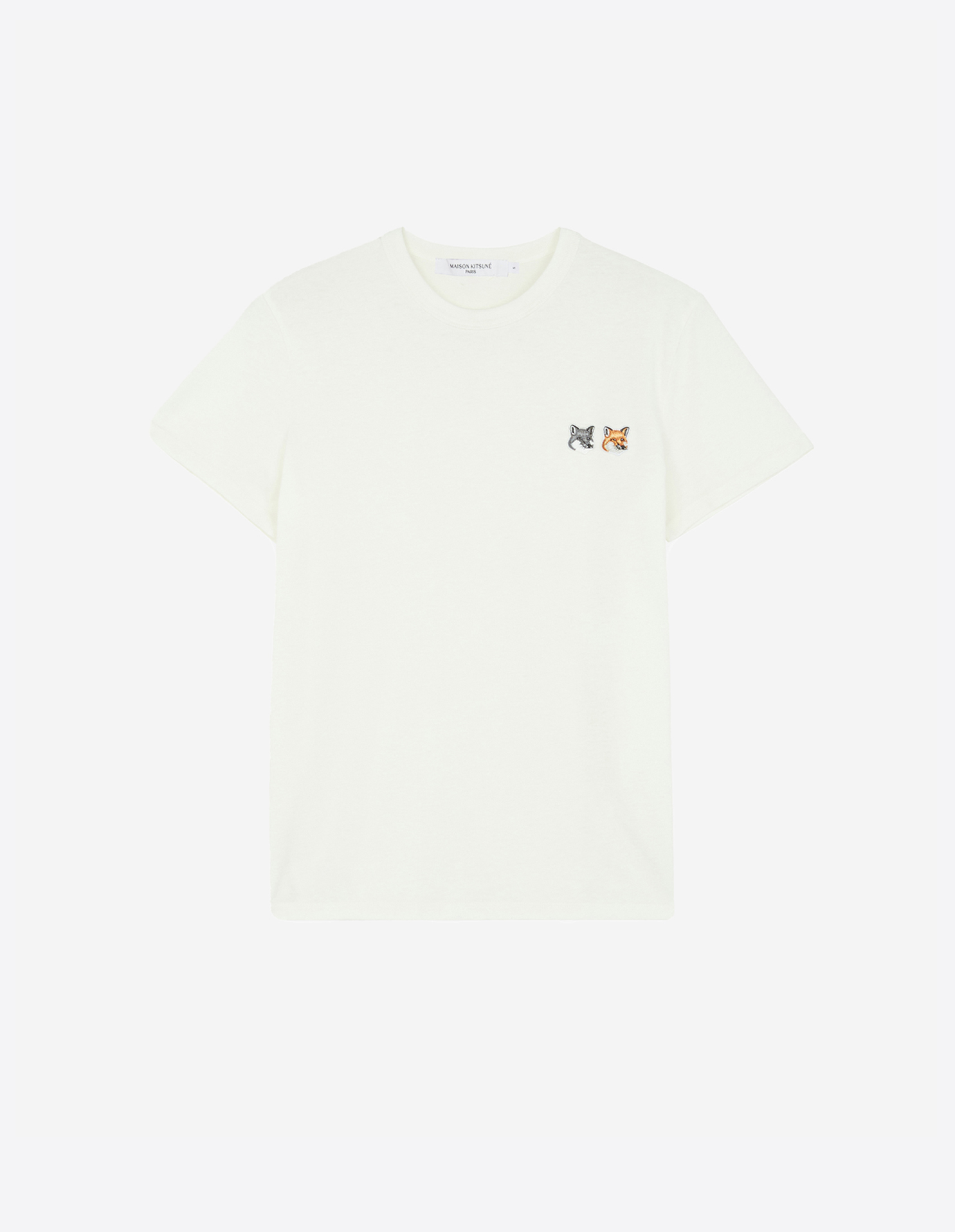 メゾン キツネ ダブルフォックスヘッド パッチ クラシック Tシャツ | Maison Kitsuné