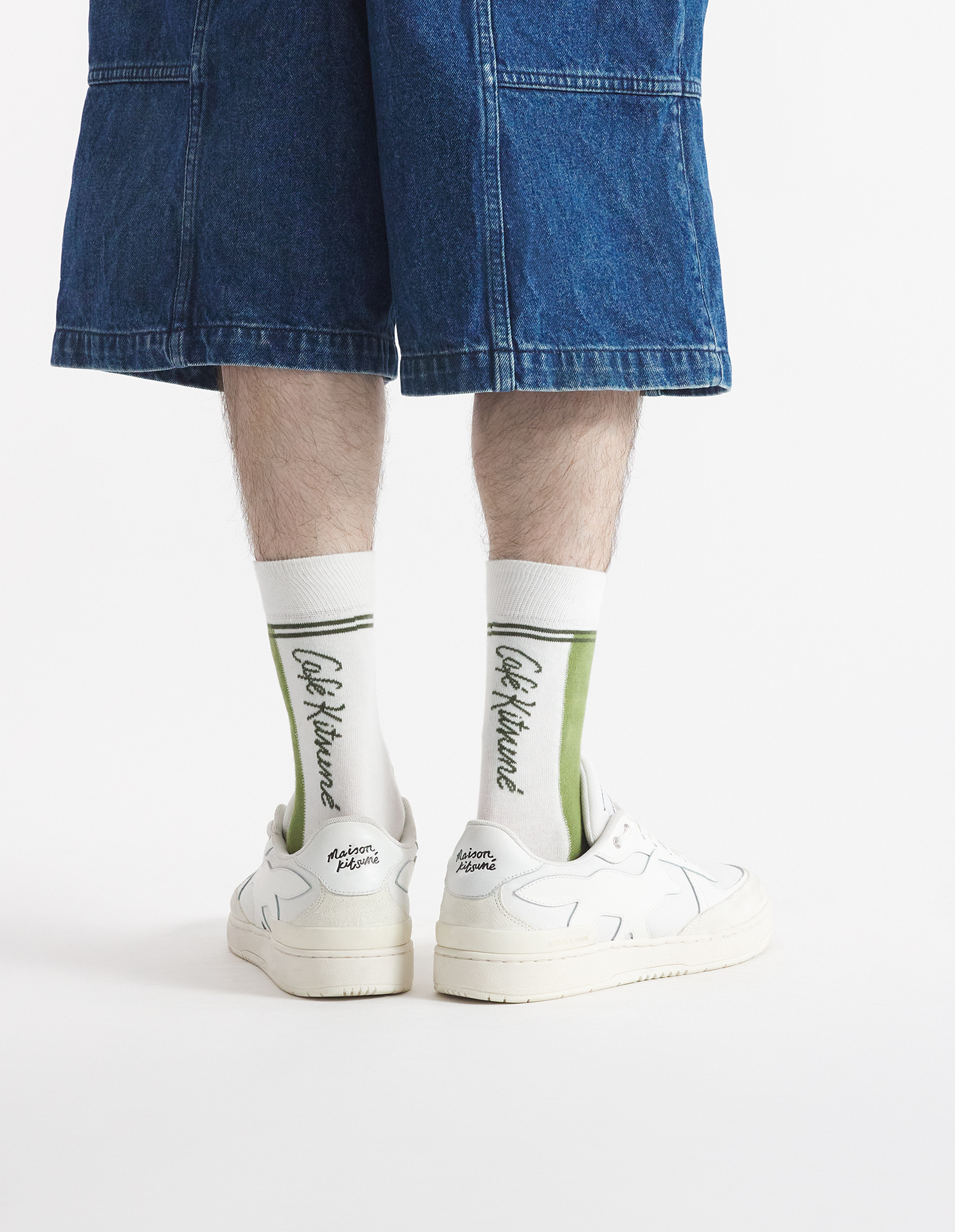 CAFE KITSUNE COLORBLOCK SOCKS