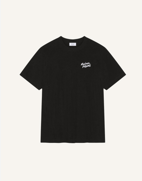 MAISON KITSUNÉ ブラック Tシャツ XS MAISON KITSUNE HANDWRITING COMFORT TEE-SHIRT | Maison Kitsuné