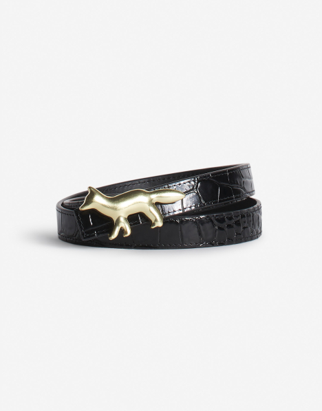 PROFILE FOX LEATHER BELT | Maison Kitsuné
