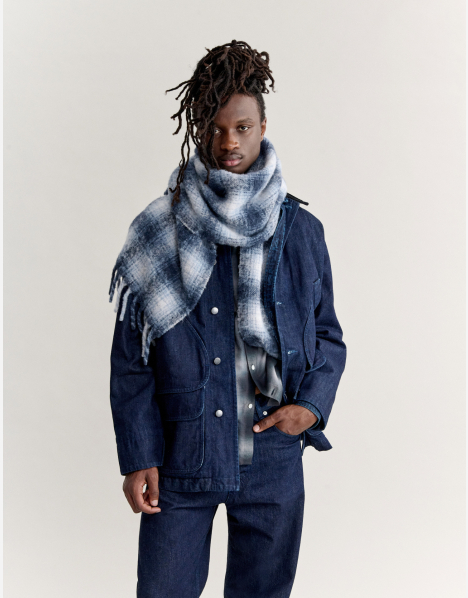小物 auskou scarf ALPACA CHECKED SCARF | Maison Kitsuné
