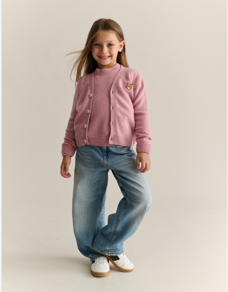 FOX HEAD KID CARDIGAN | Maison Kitsuné