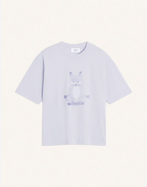 YOGA FOX BOXY TEE-SHIRT | Maison Kitsuné