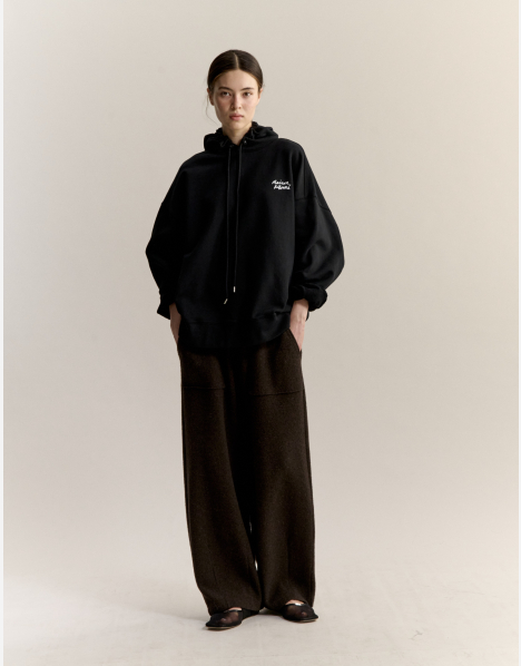 MAISON KITSUNE HANDWRITING OVERSIZE HOODIE | Maison Kitsuné
