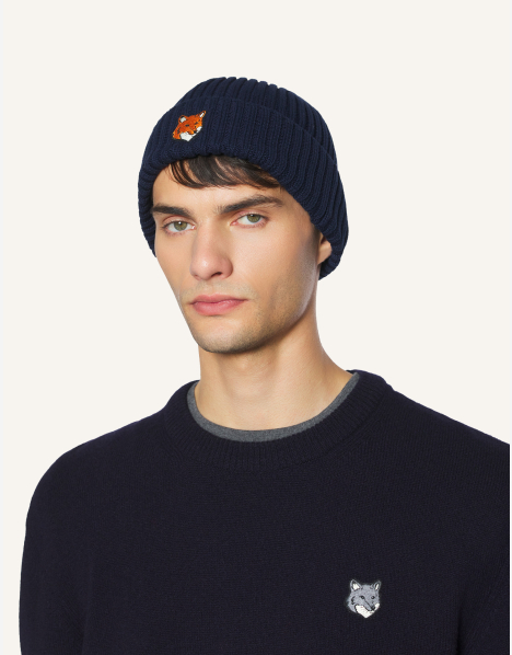 FOX HEAD BEANIE | Maison Kitsuné