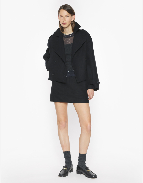 CROPPED PEACOAT | Maison Kitsuné