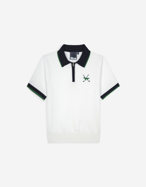 PROFILE FOX KNIT POLO SHIRT