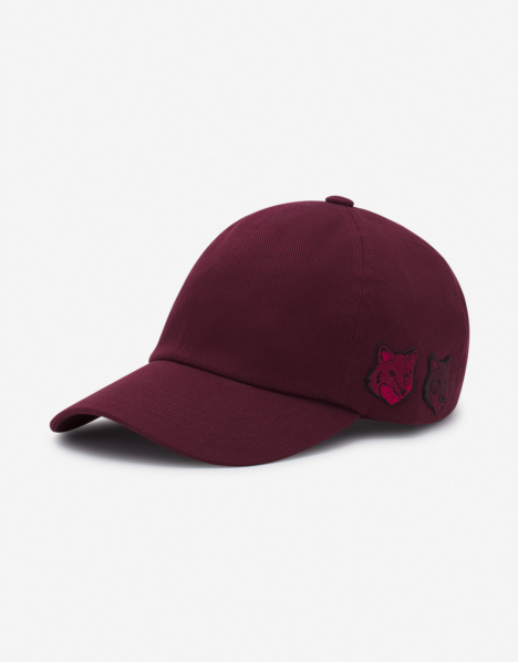 DOUBLE BOLD FOX HEAD 6P CAP | Maison Kitsuné
