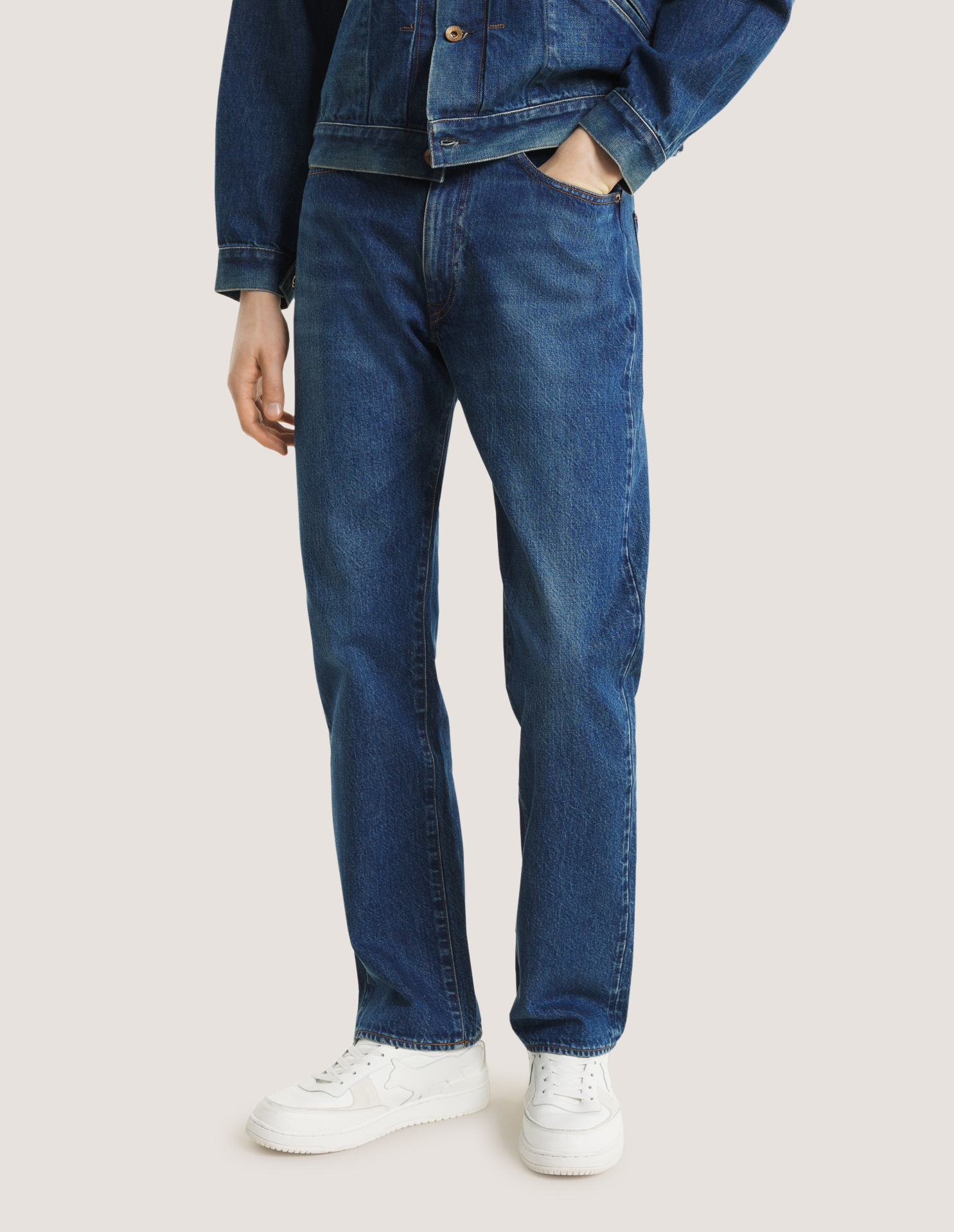 MAISON KITSUNE x KURO SELVEDGE VOYAGE DENIM PANTS - 8