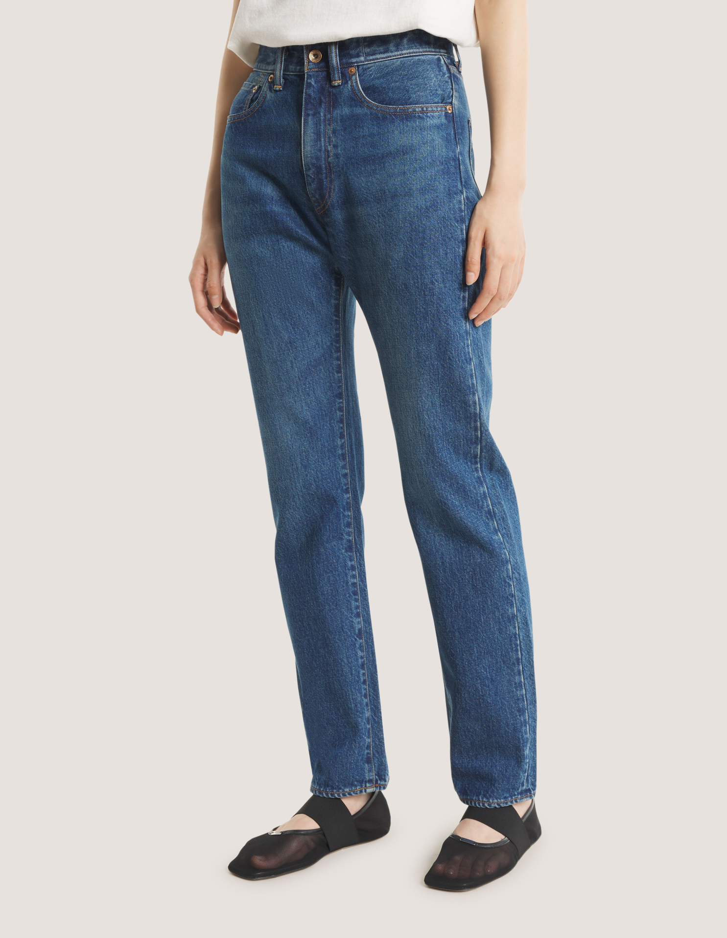 MAISON KITSUNE x KURO SELVEDGE VOYAGE DENIM PANTS - 9