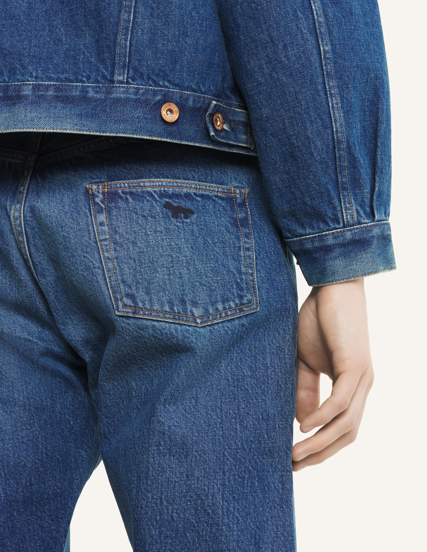 MAISON\u0020KITSUNE\u0020x\u0020KURO\u0020SELVEDGE\u0020VOYAGE\u0020DENIM\u0020PANTS