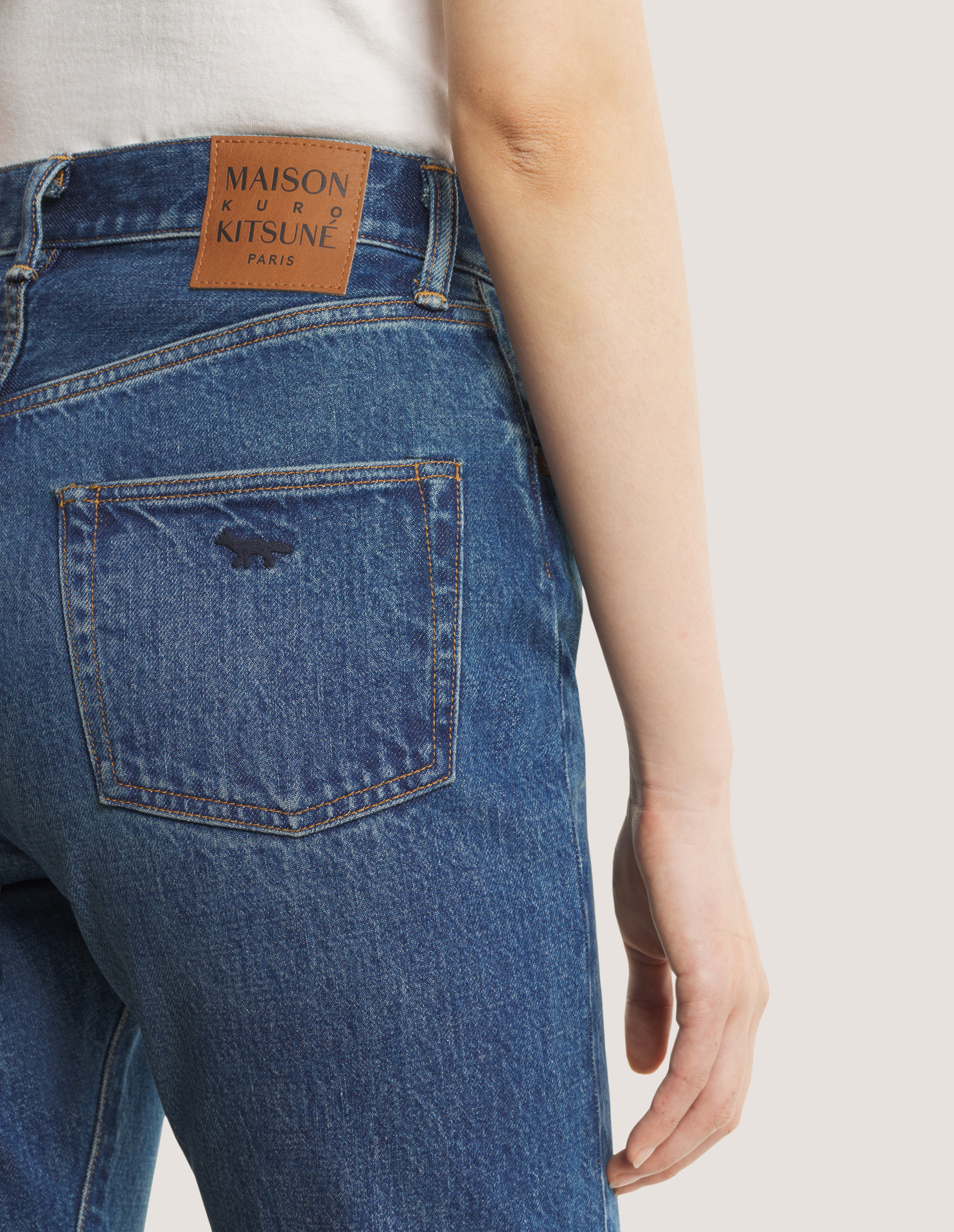 MAISON KITSUNE x KURO SELVEDGE VOYAGE DENIM PANTS - 11