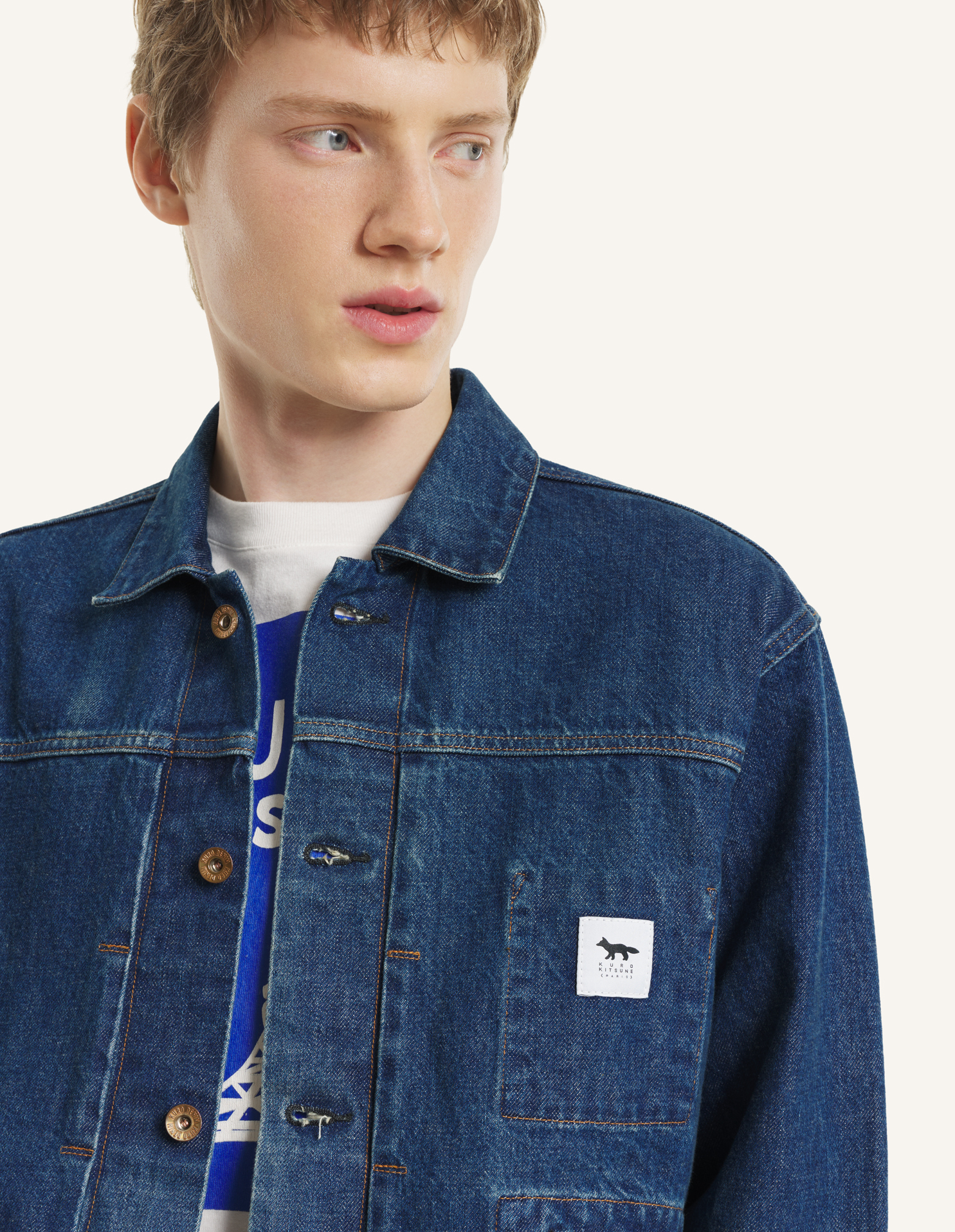 MAISON\u0020KITSUNE\u0020x\u0020KURO\u0020SELVEDGE\u0020VOYAGE\u0020DENIM\u0020JACKET