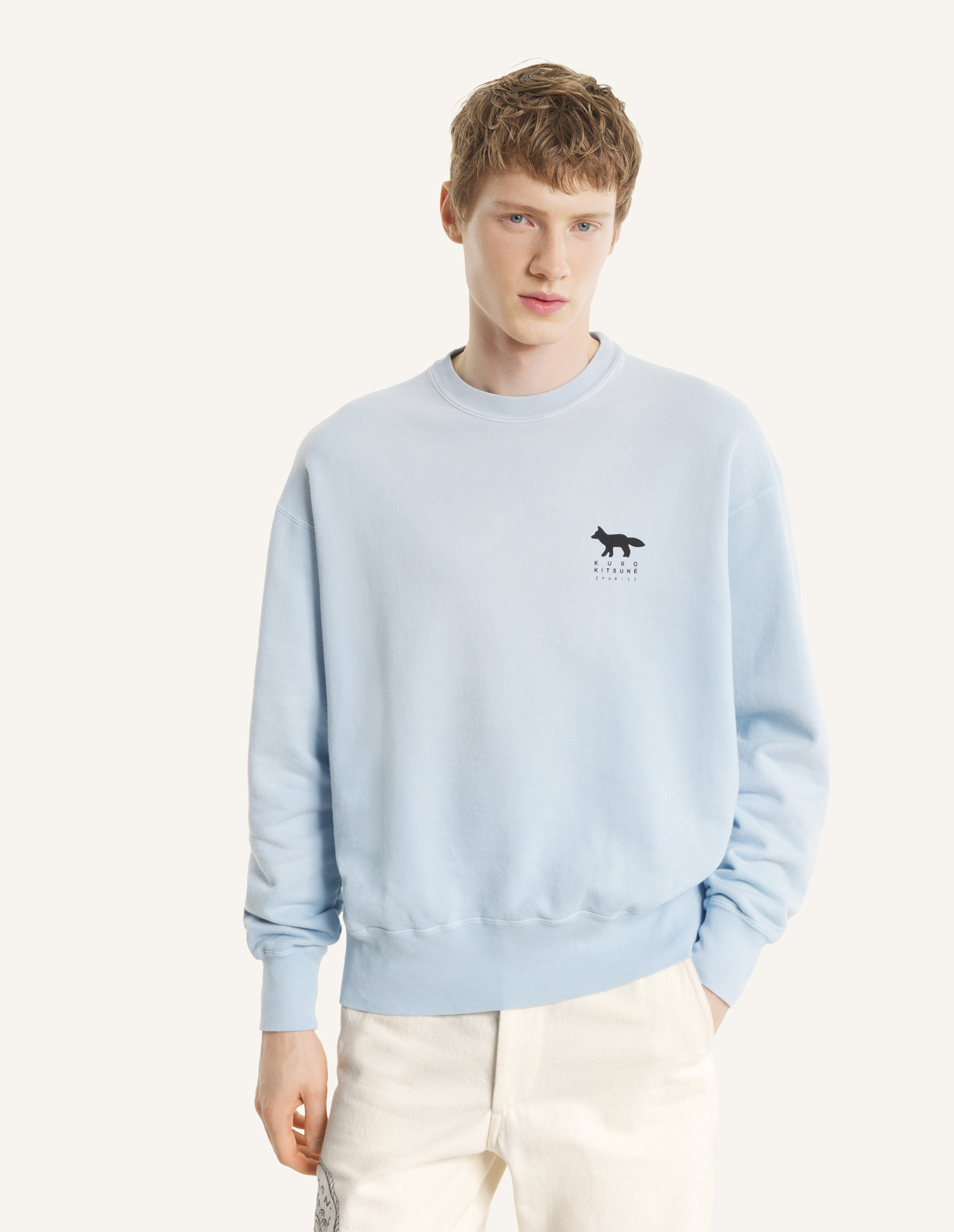 MAISON\u0020KITSUNE\u0020x\u0020KURO\u0020SUNFADED\u0020FOX\u0020SWEAT\u0020SHIRT