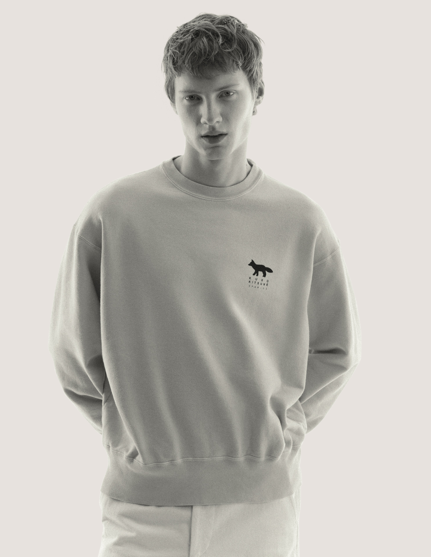 MAISON KITSUNE x KURO SUNFADED FOX SWEAT SHIRT - 6