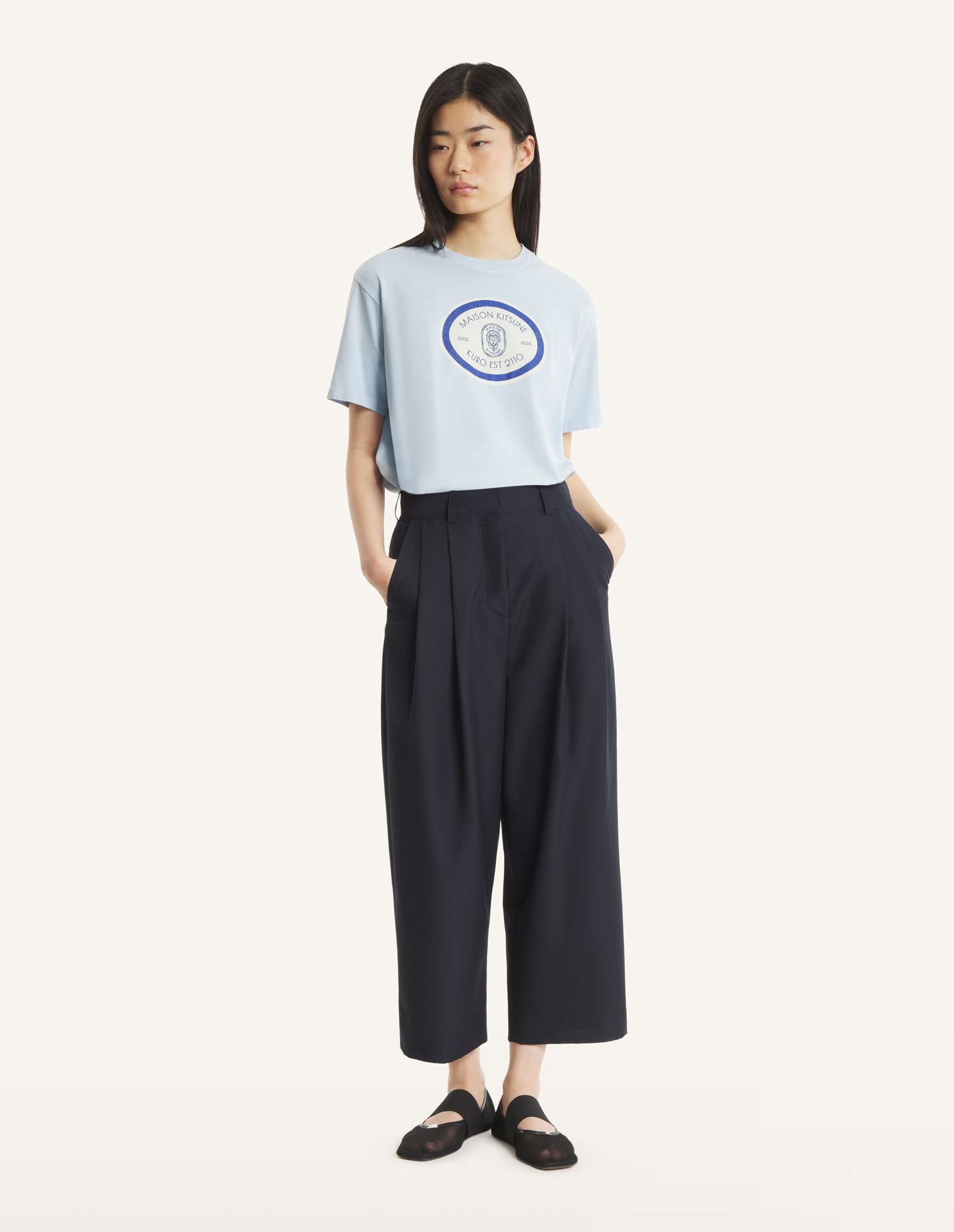 MAISON\u0020KITSUNE\u0020x\u0020KURO\u0020GRAND\u0020EST.\u0020VINTAGE\u0020WASH\u0020TEE