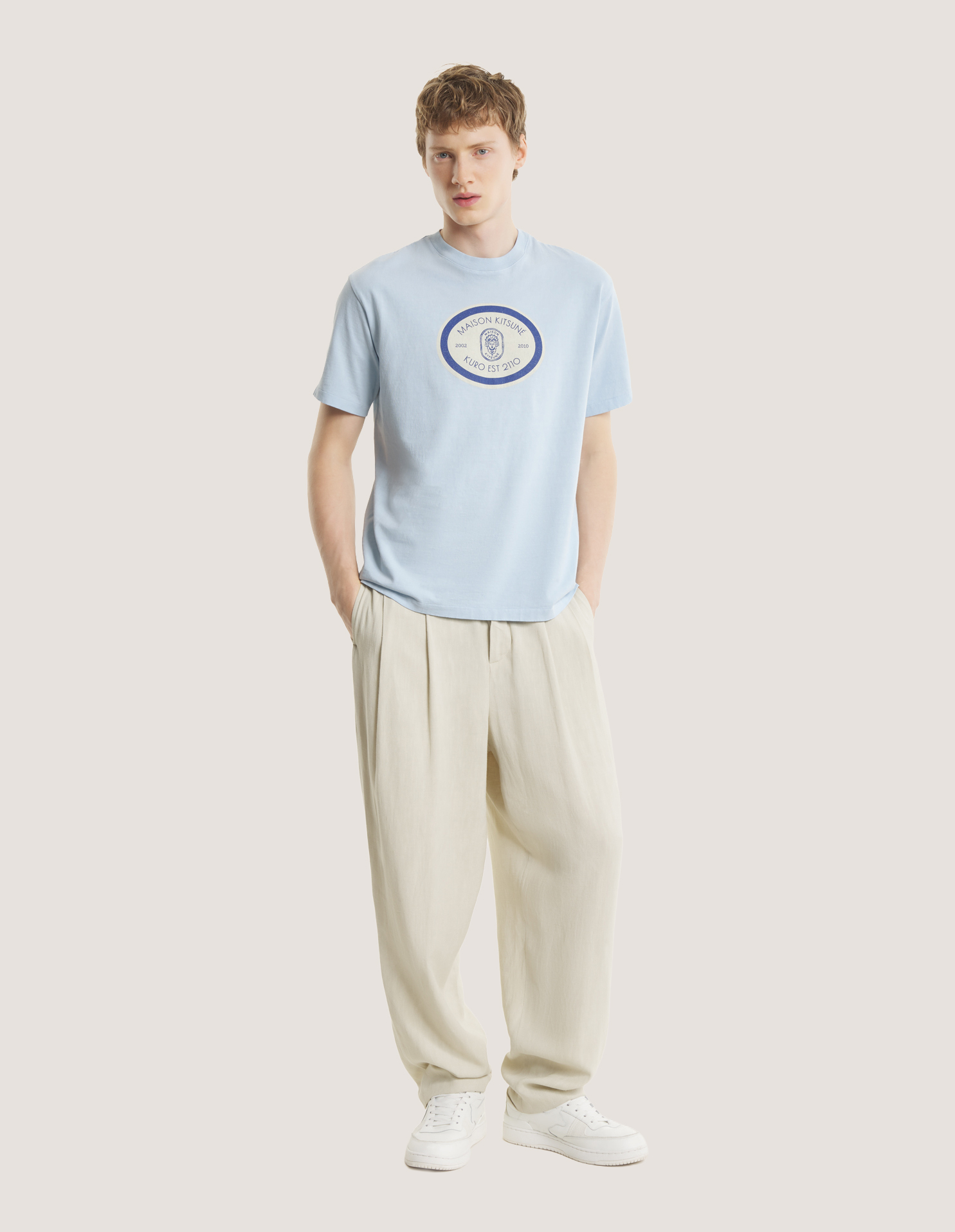 MAISON KITSUNE x KURO GRAND EST. VINTAGE WASH TEE - 6