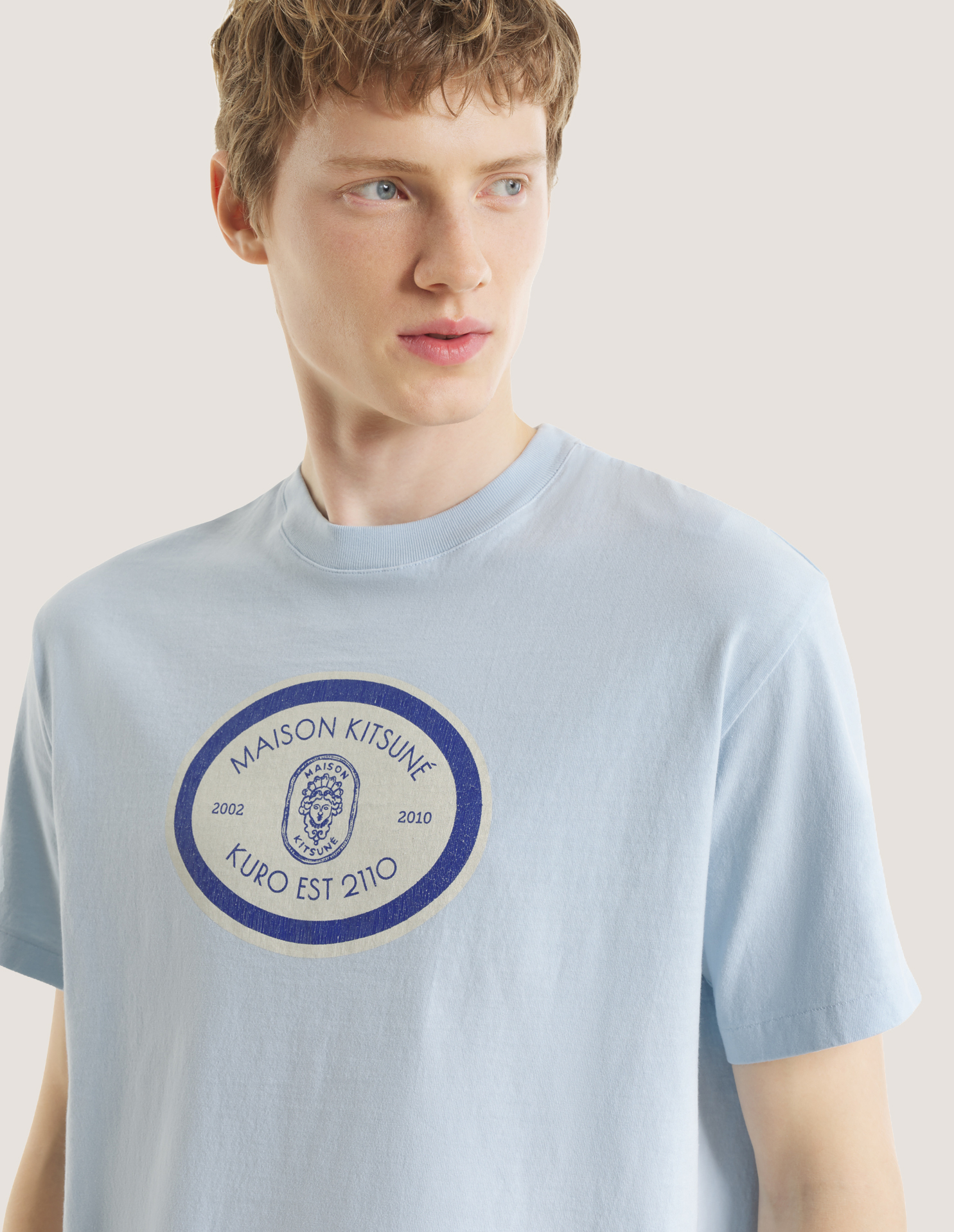MAISON KITSUNE x KURO GRAND EST. VINTAGE WASH TEE - 8