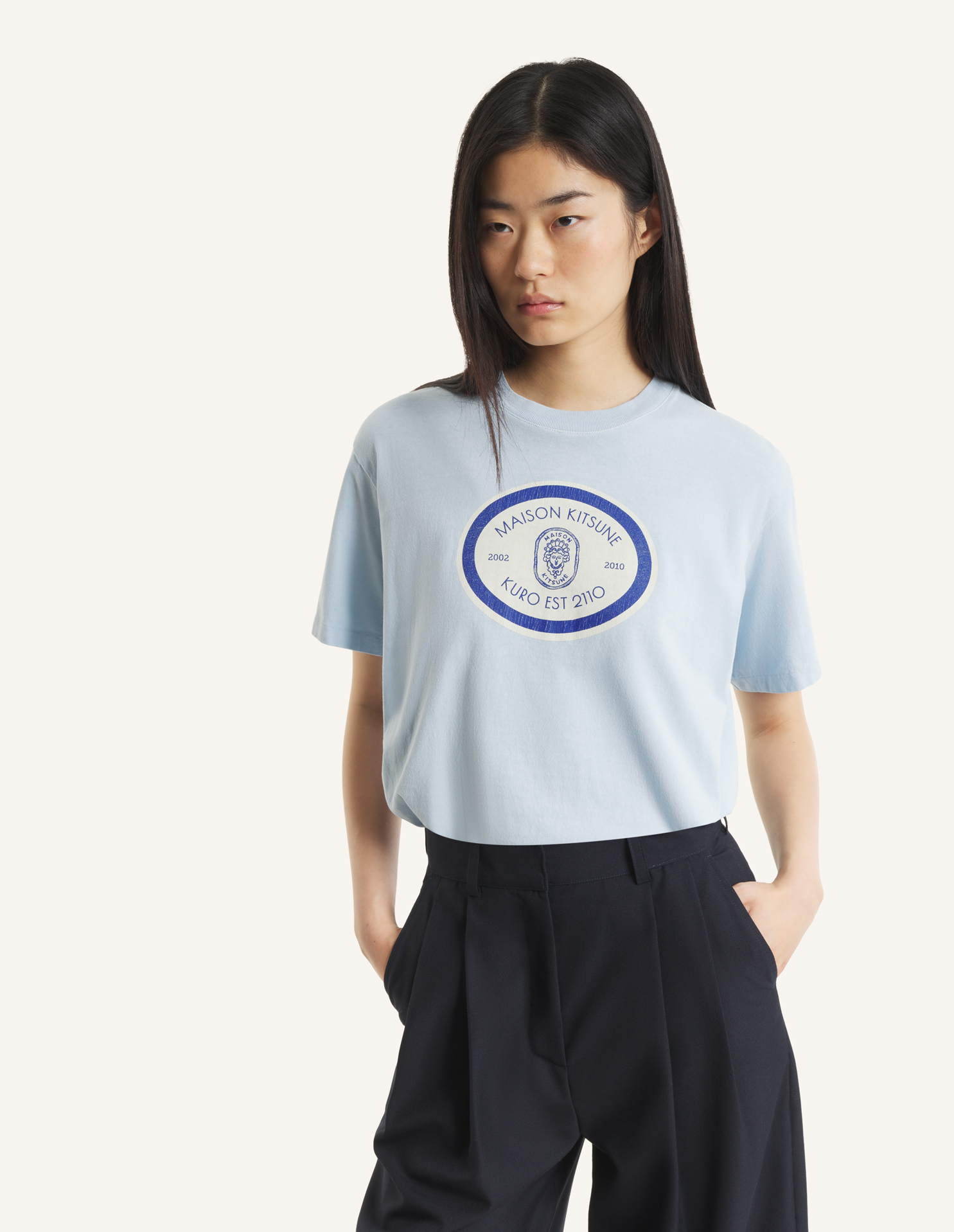 MAISON\u0020KITSUNE\u0020x\u0020KURO\u0020GRAND\u0020EST.\u0020VINTAGE\u0020WASH\u0020TEE