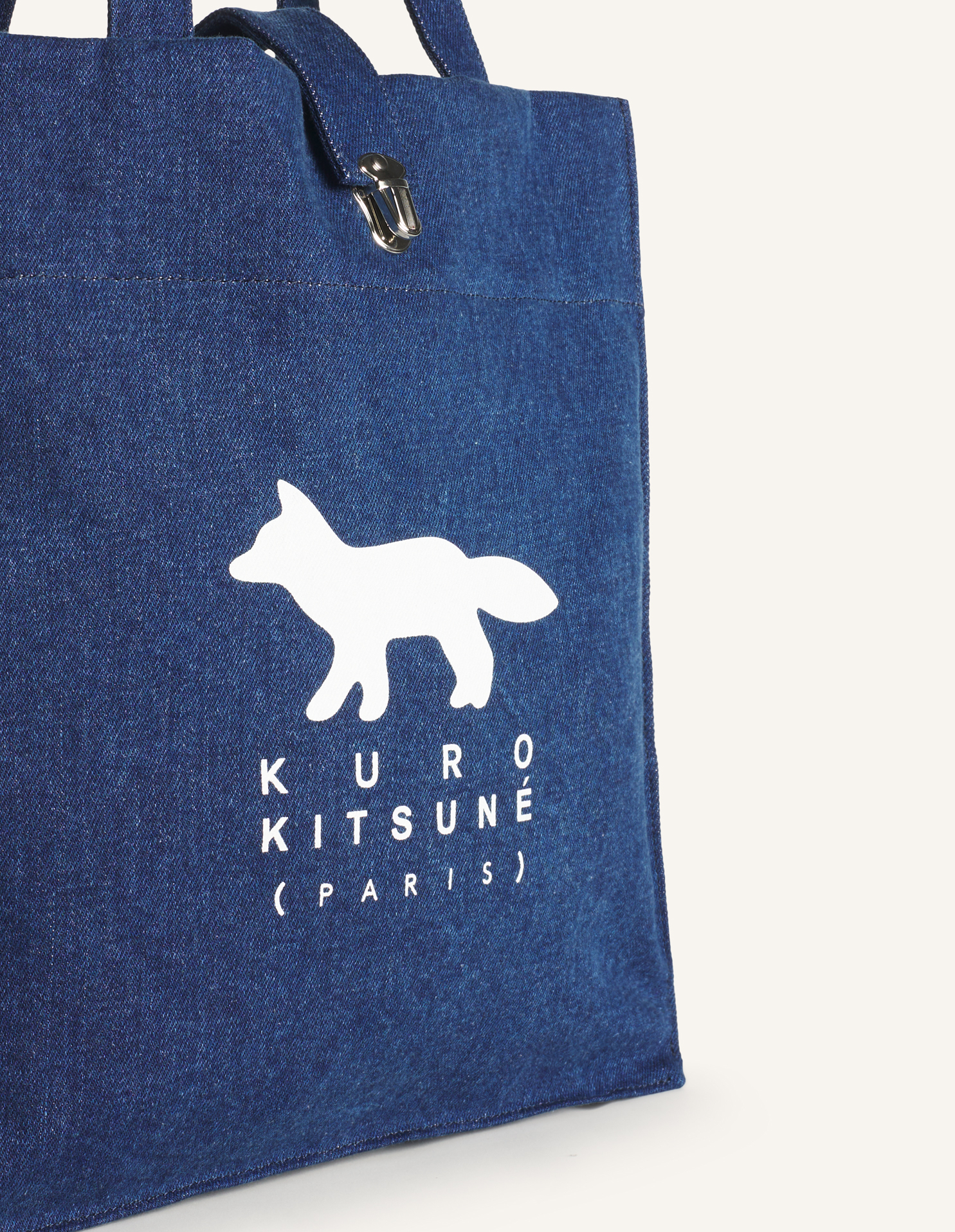 MAISON\u0020KITSUNE\u0020x\u0020KURO\u0020VINYL\u0020FOX\u0020TOTE\u0020BAG