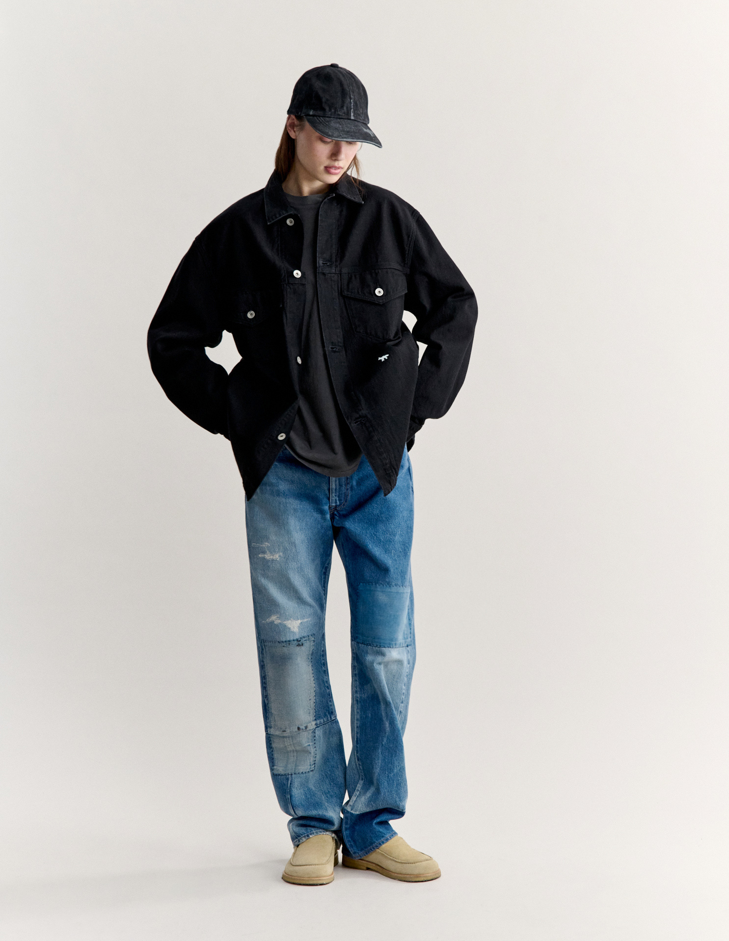MAISON KITSUNE X KURO DENIM SHIRT - 6