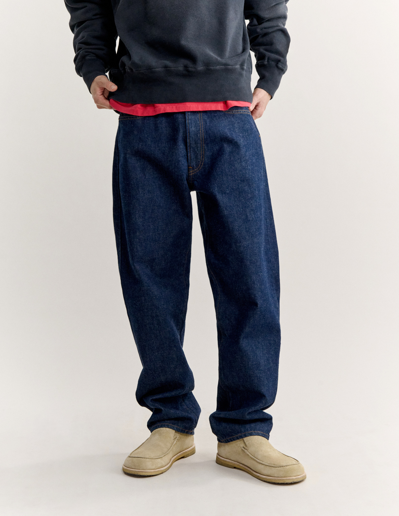 MAISON KITSUNE X KURO SELVEDGE DENIM PANTS - 6